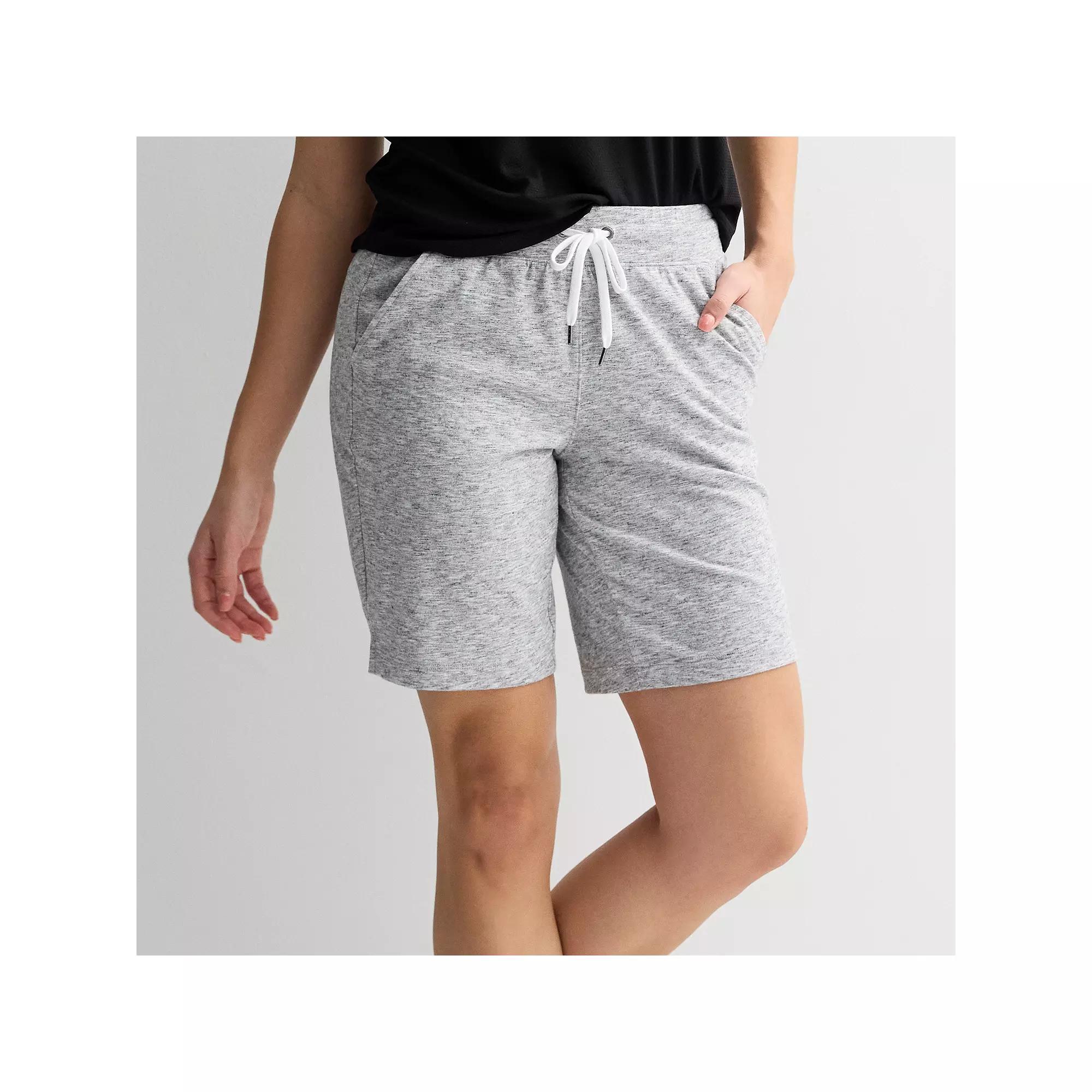 Women's Tek Gear® Essential Bermuda Shorts, Size: Small, Modern White Product Image