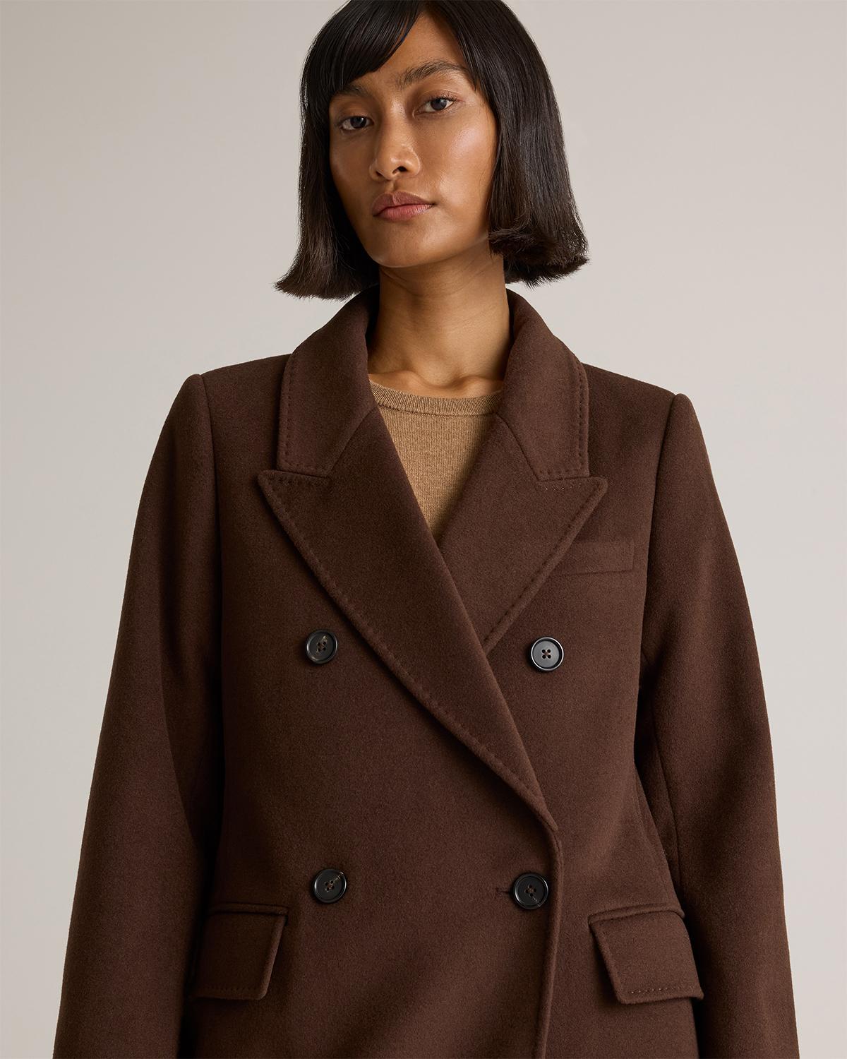 Quince | Women's Italian Wool Double-Breasted Coat Wool/Nylon Product Image
