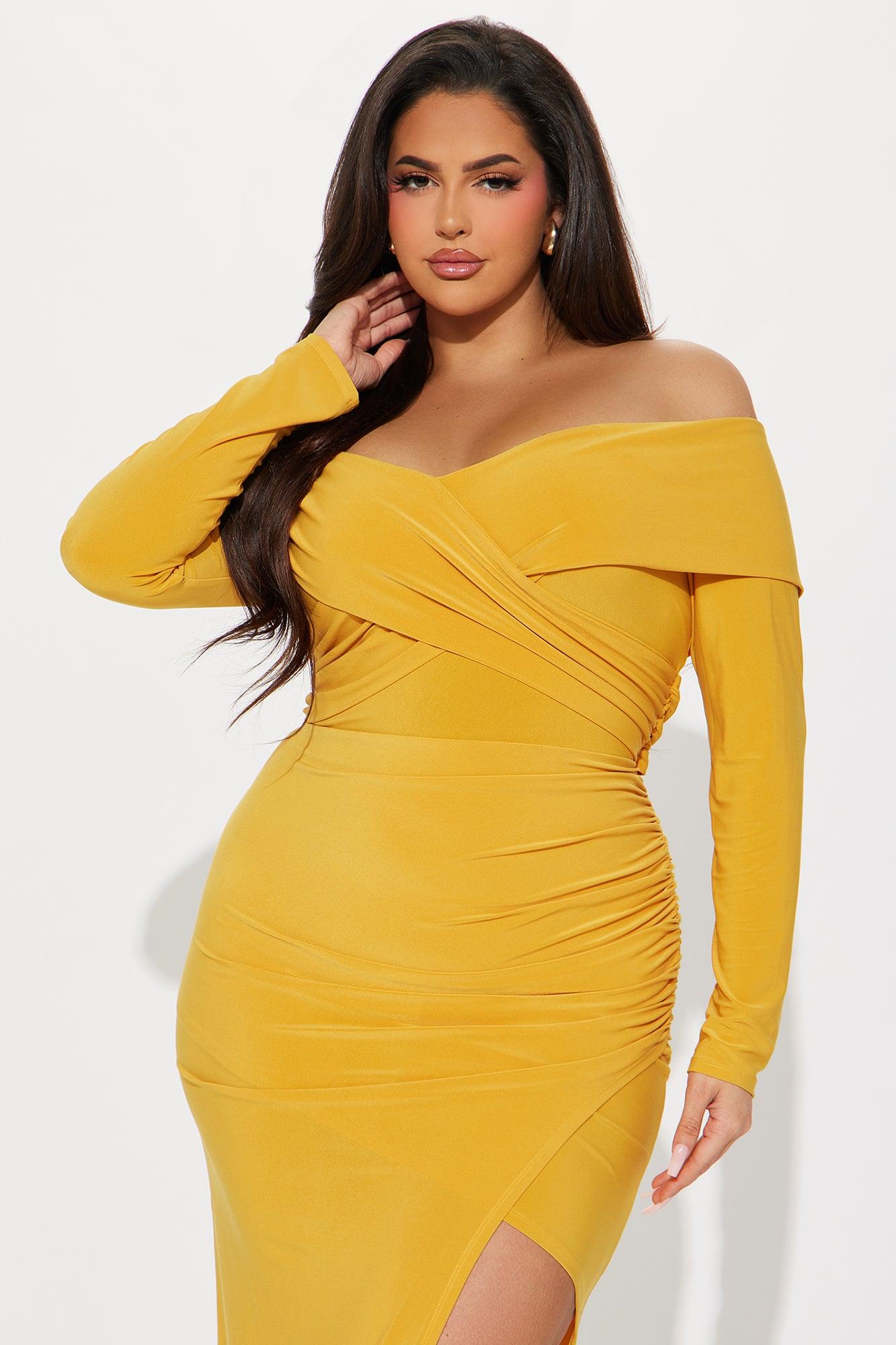 Yazmine Maxi Dress - Mustard Product Image