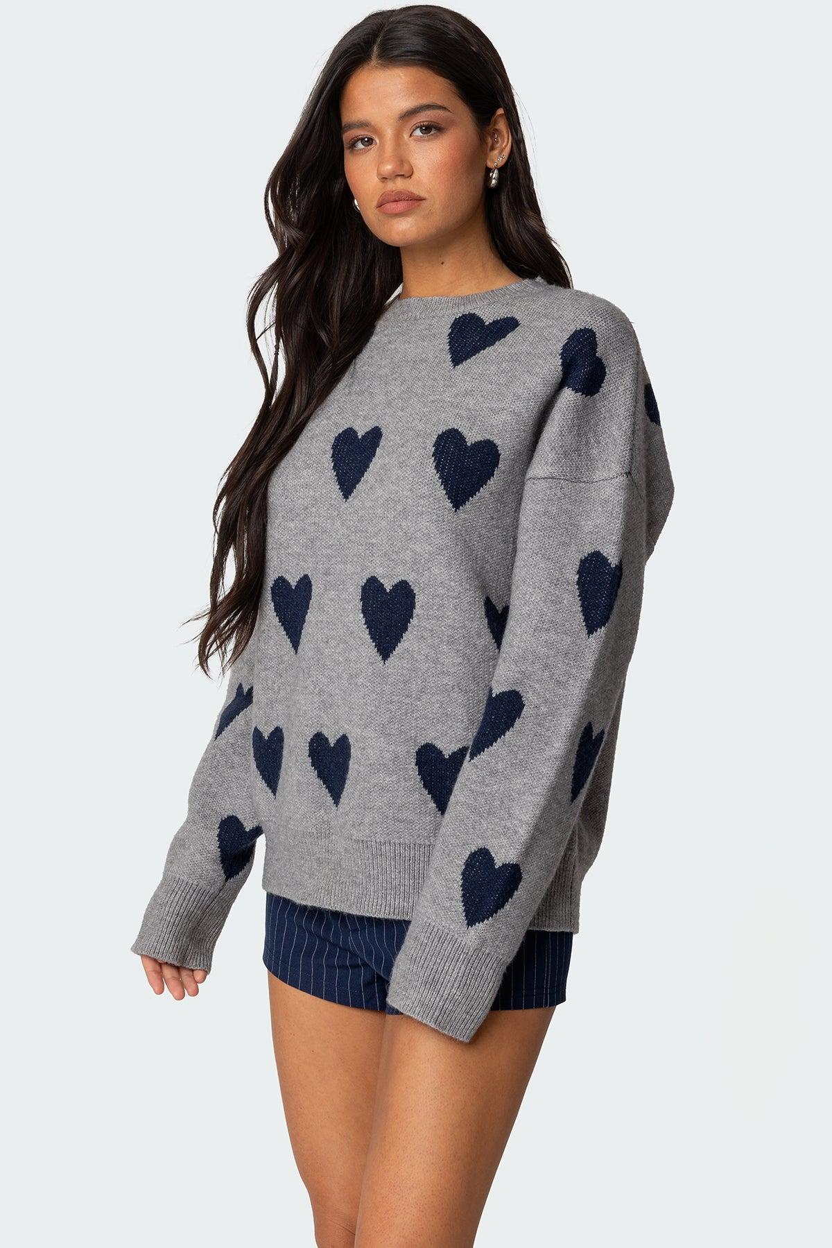 Big Heart Oversized Sweater Product Image