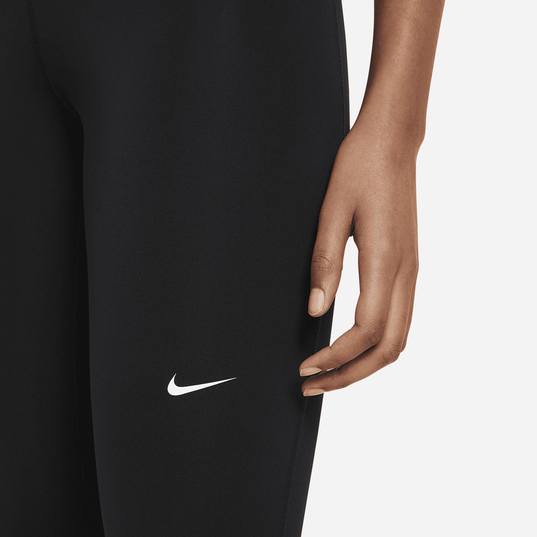 Womens Nike Pro Mid-Rise Mesh-Paneled Leggings | CZ9779-010 Product Image