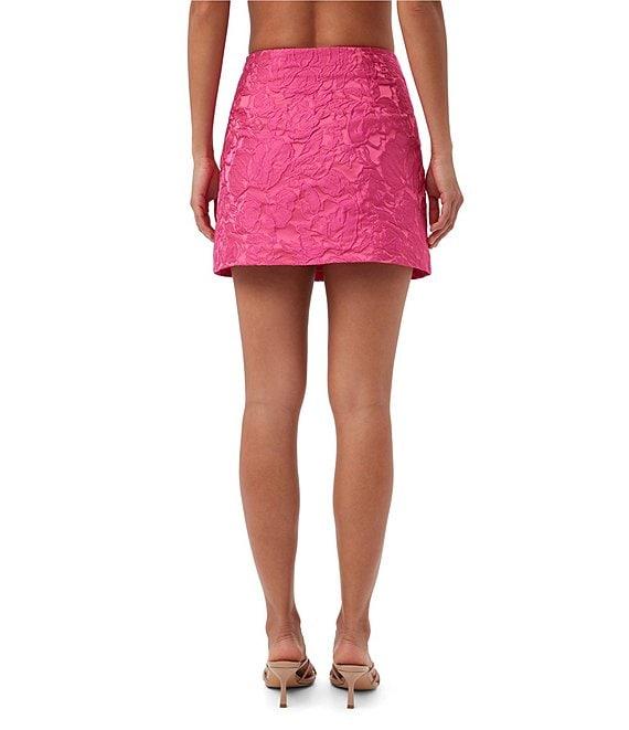 Trina Turk Rico Sweetheart Jacquard High-Rise Mini Skirt Product Image