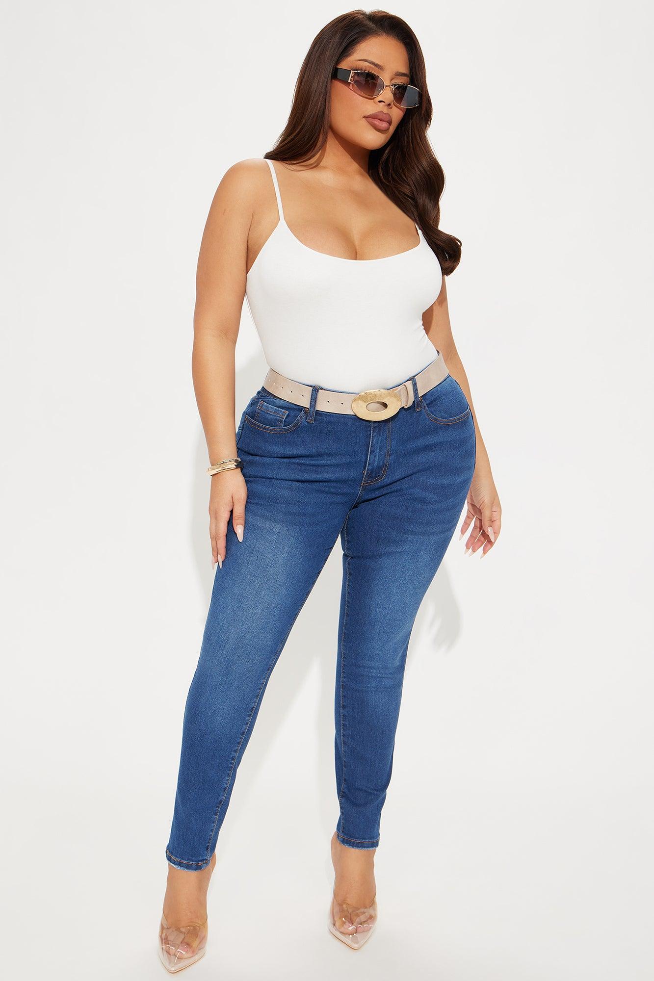 Yes To Heaven Stretch Skinny Jeans - Dark Wash Product Image