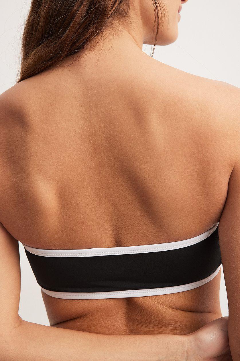 Contrast Detail Padded Bikini Top Product Image