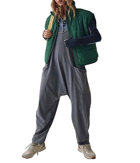 Free People FP Movement Sleeveless Scoop Neck Ankle Length Patch Pocket Hot Shot Onesie Product Image