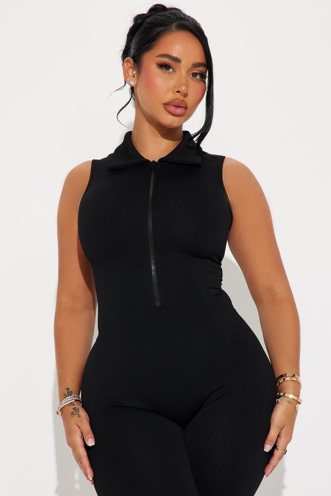 Brynne Seamless Jumpsuit - Black Product Image