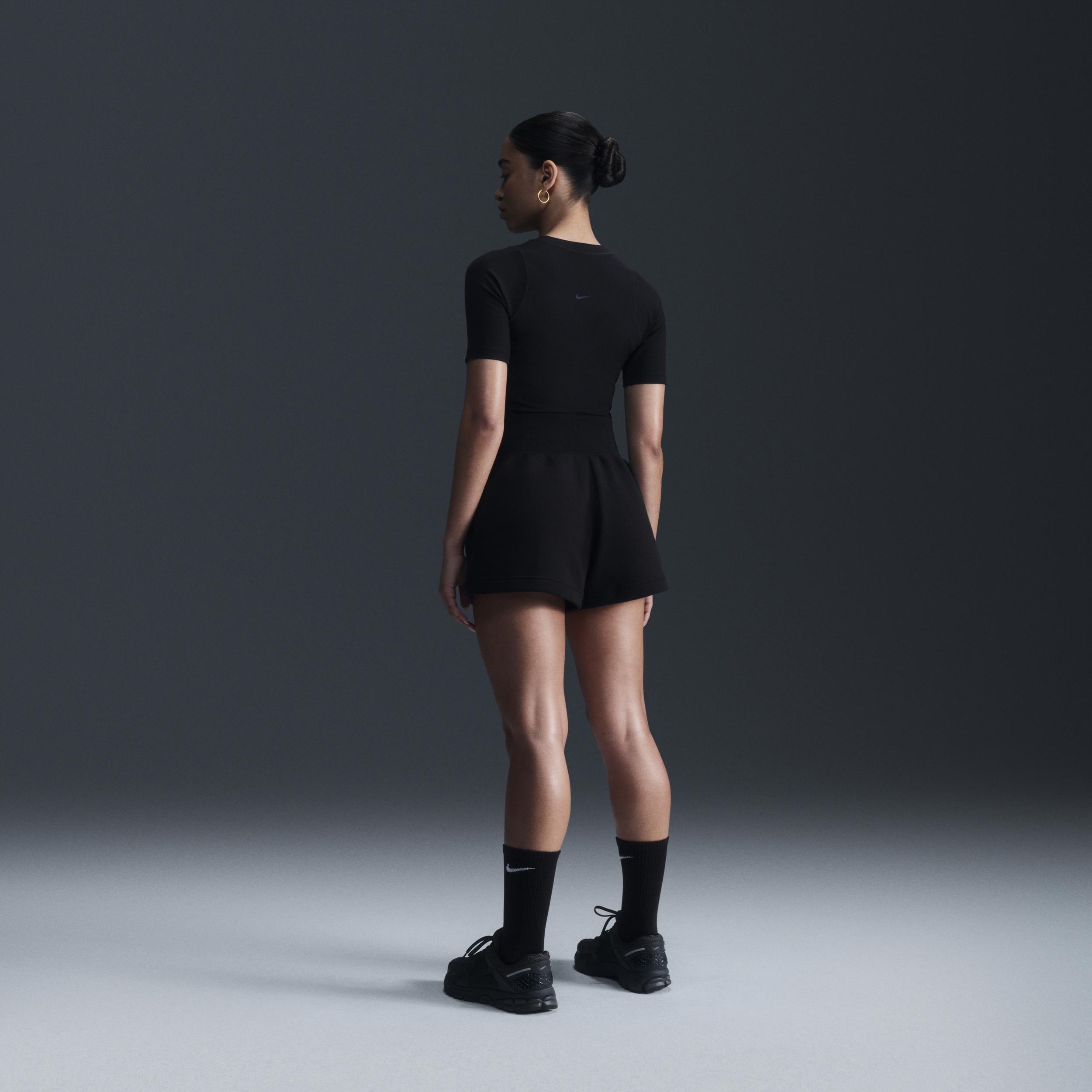 Nike Womens Zenvy Rib Dri-FIT Short-Sleeve Top | HF2772-010 Product Image