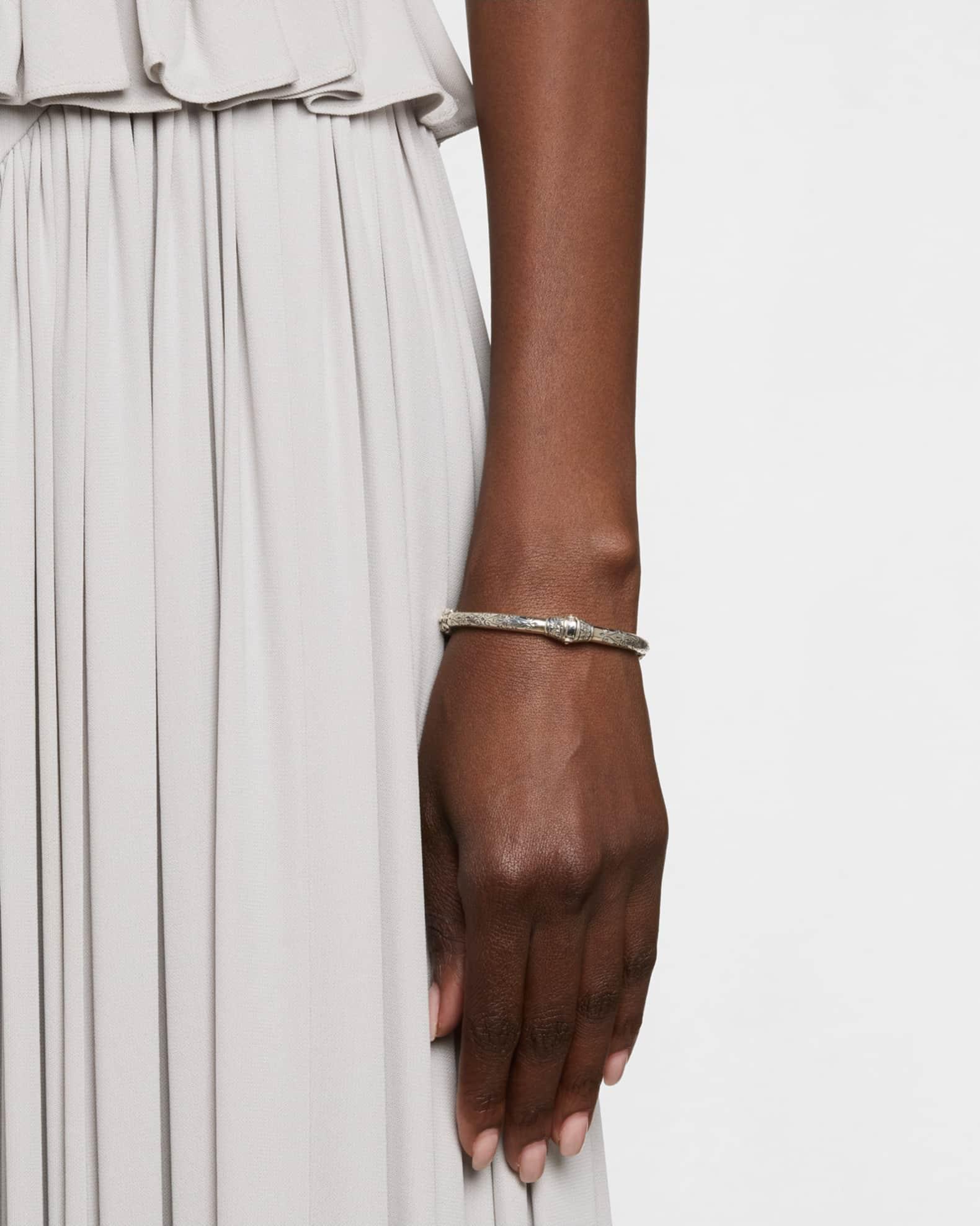 Ivy Rock Crystal, Aventurine and MOP Triplet Cuff Bracelet Product Image