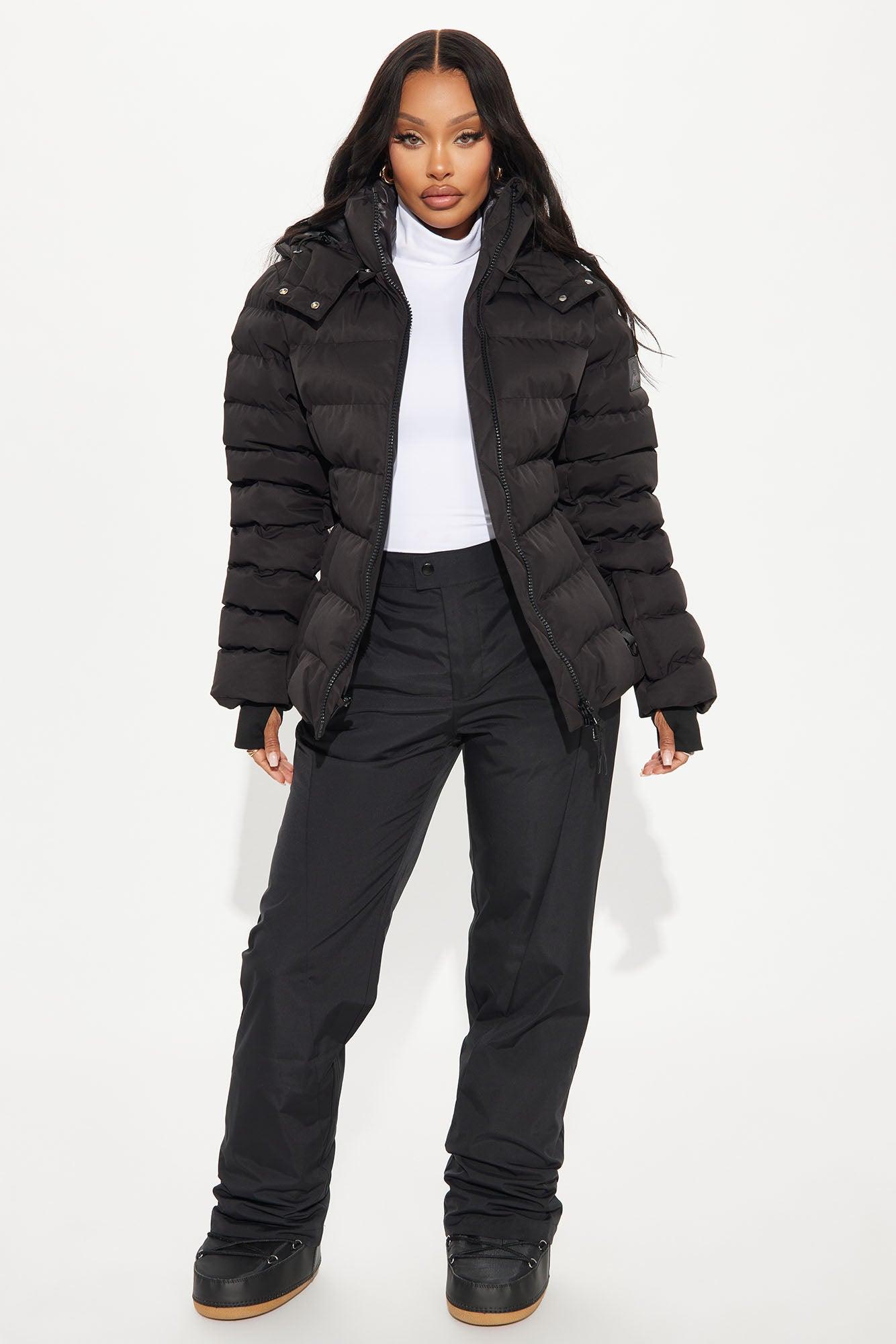 Grab My Skis Puffer Jacket - Black Product Image