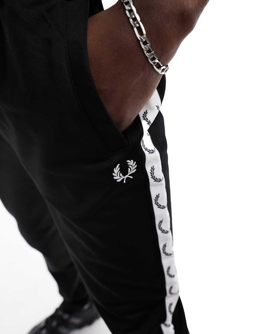 Fred Perry taped track sweatpants Product Image