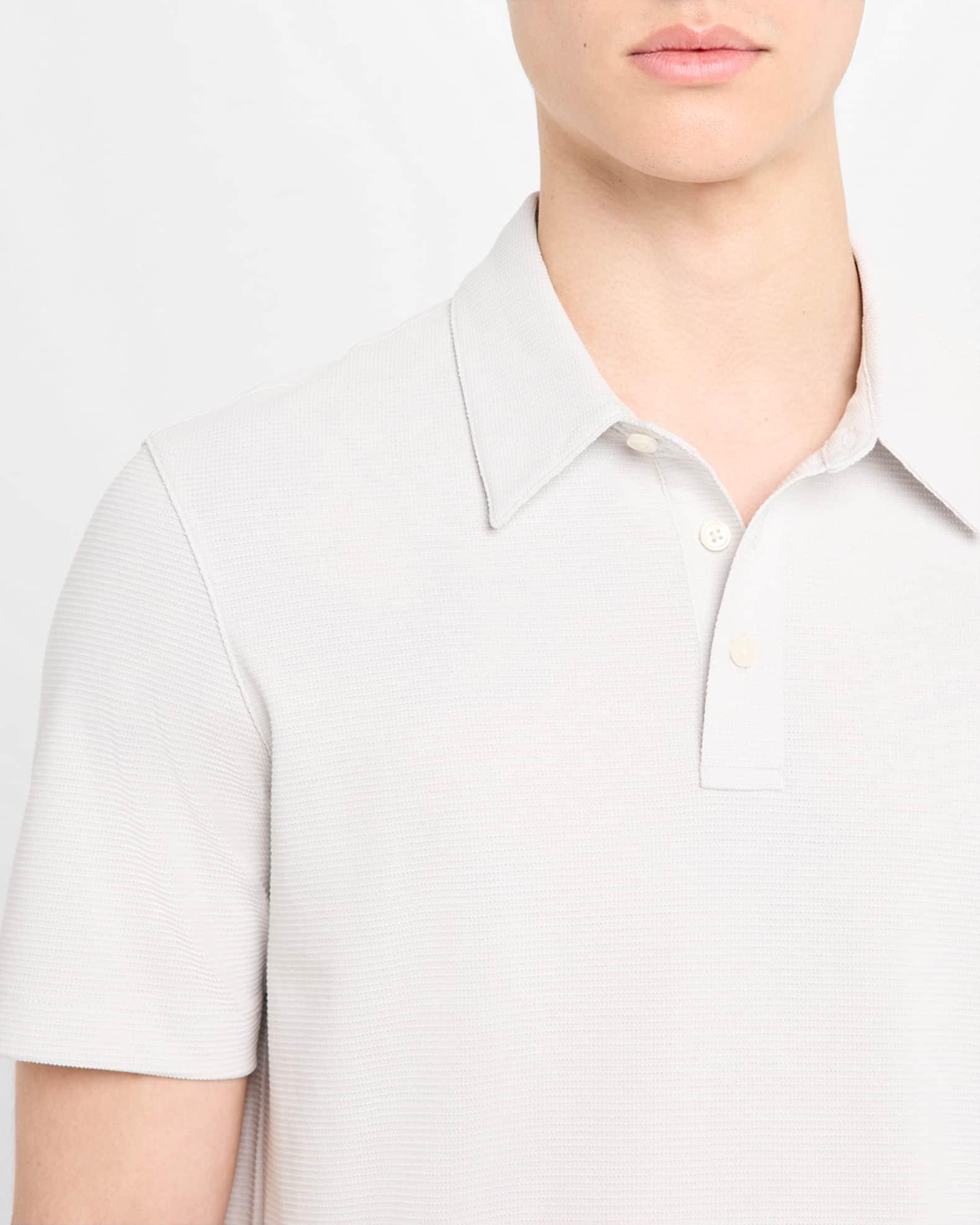 Men's Striped Cotton-Blend Polo Shirt Product Image