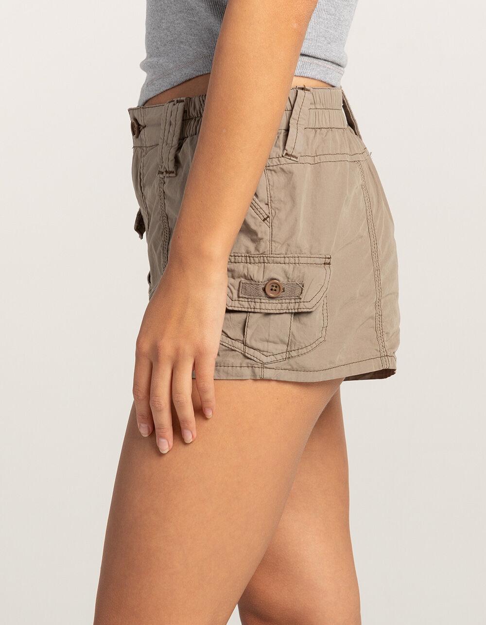 BDG Urban Outfitters Y2K Womens Mini Cargo Shorts - OLIVE Product Image