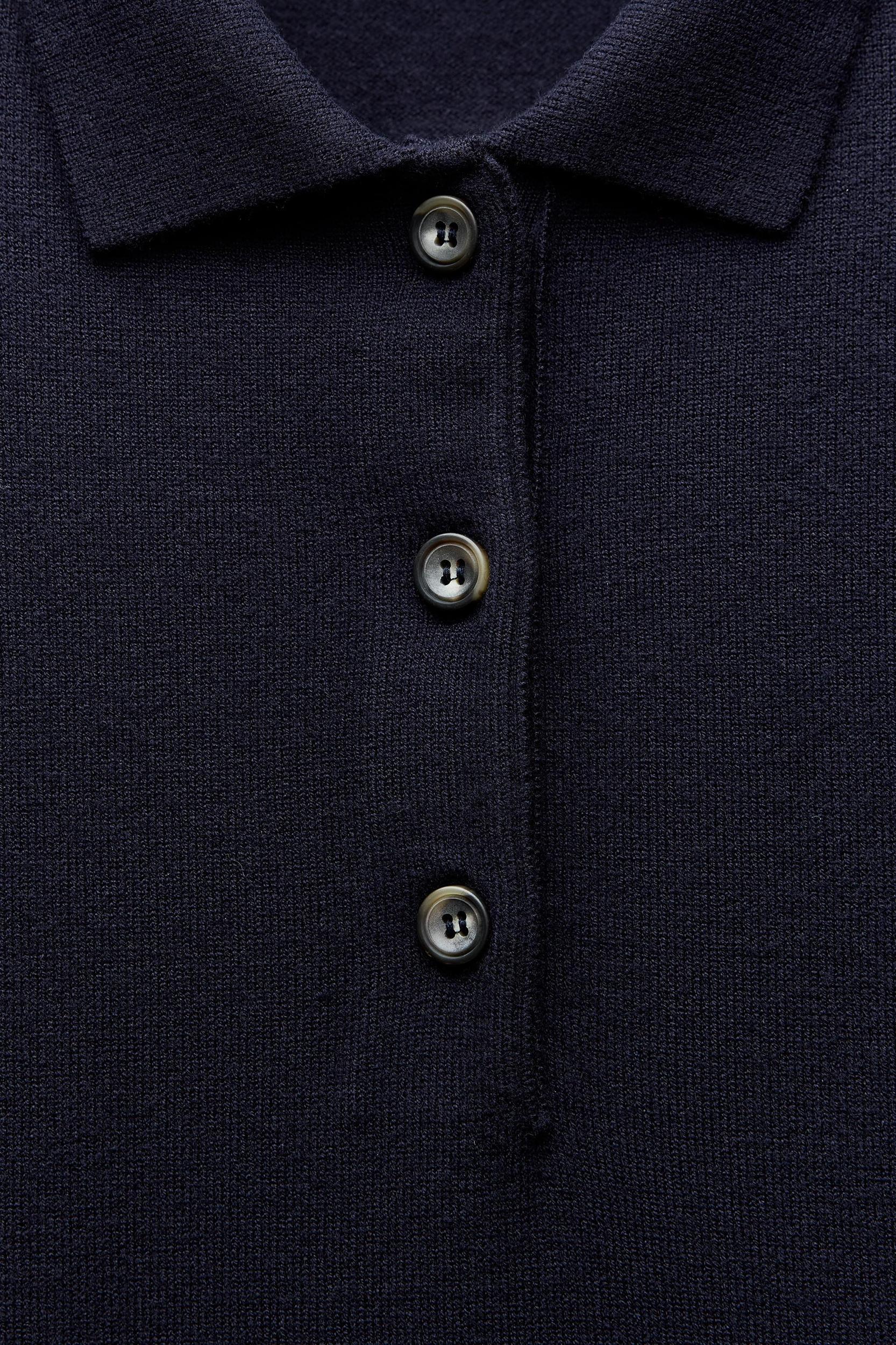 PLAIN KNIT JERSEY POLO SHIRT Product Image