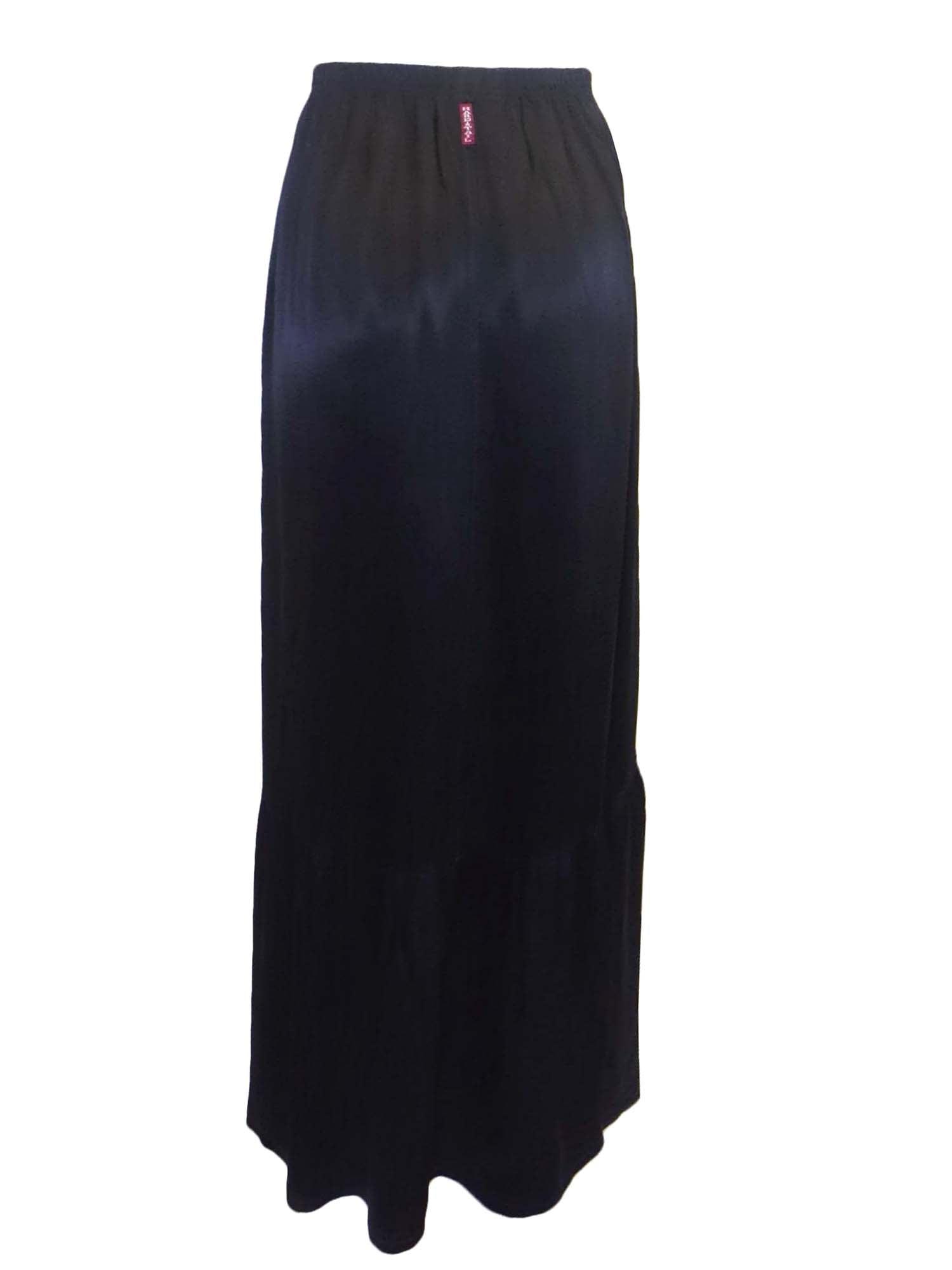 Hard Tail Satin Ruffle Maxi Skirt (Style: SAT-27) Product Image