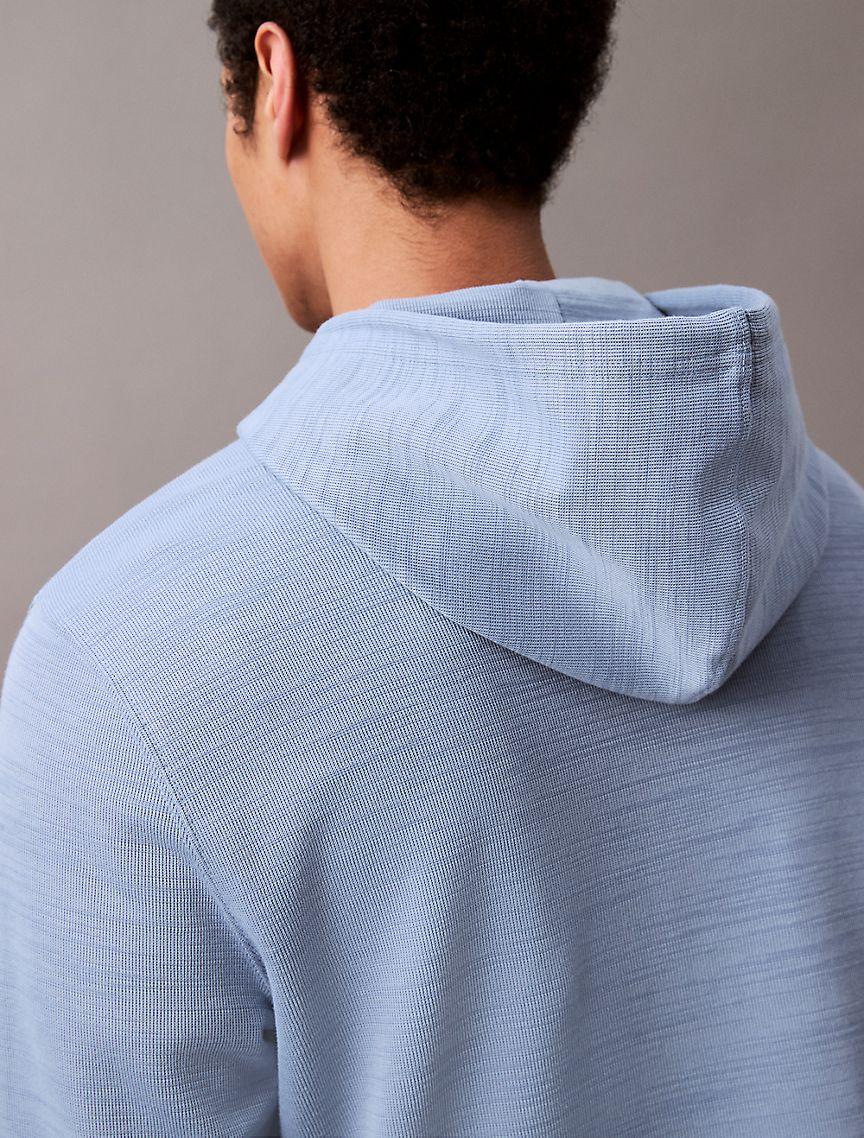 Cotton Blend Ribbed Classic Hoodie Product Image