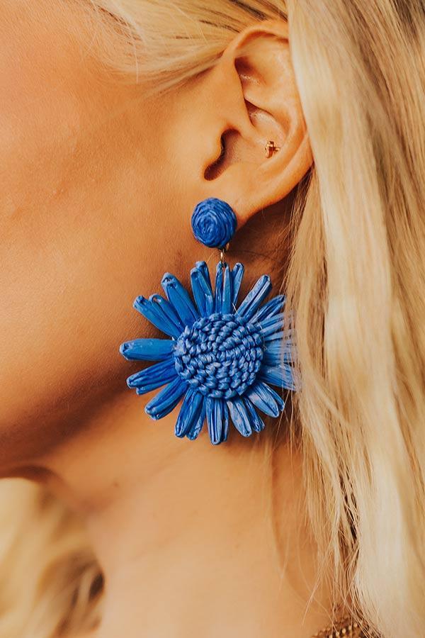 Saltwater Sunrise Earrings In Blue Product Image