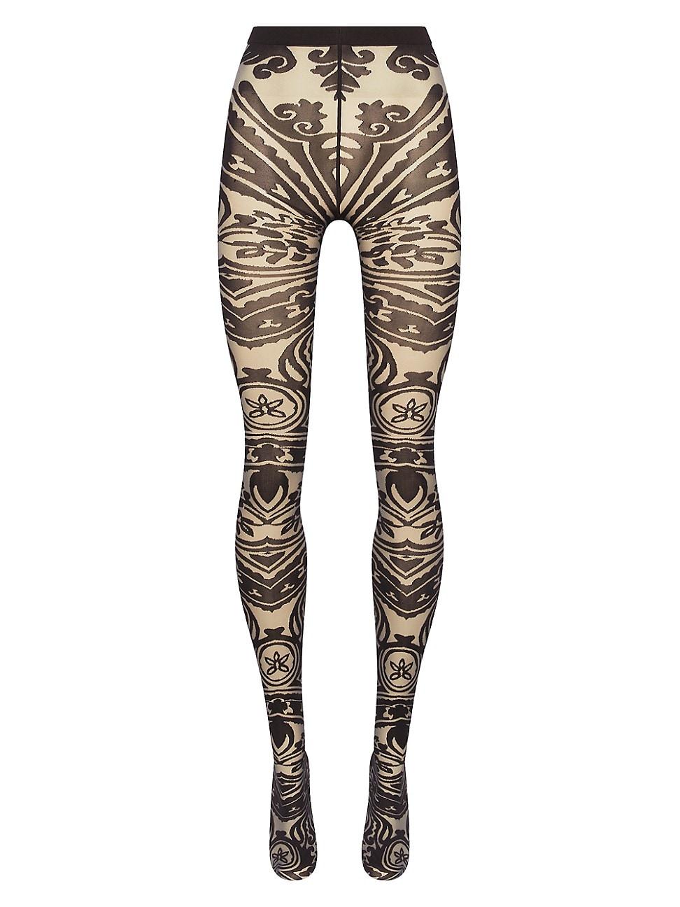Womens Etro X Wolford High-Contrast Patterned Tights Product Image