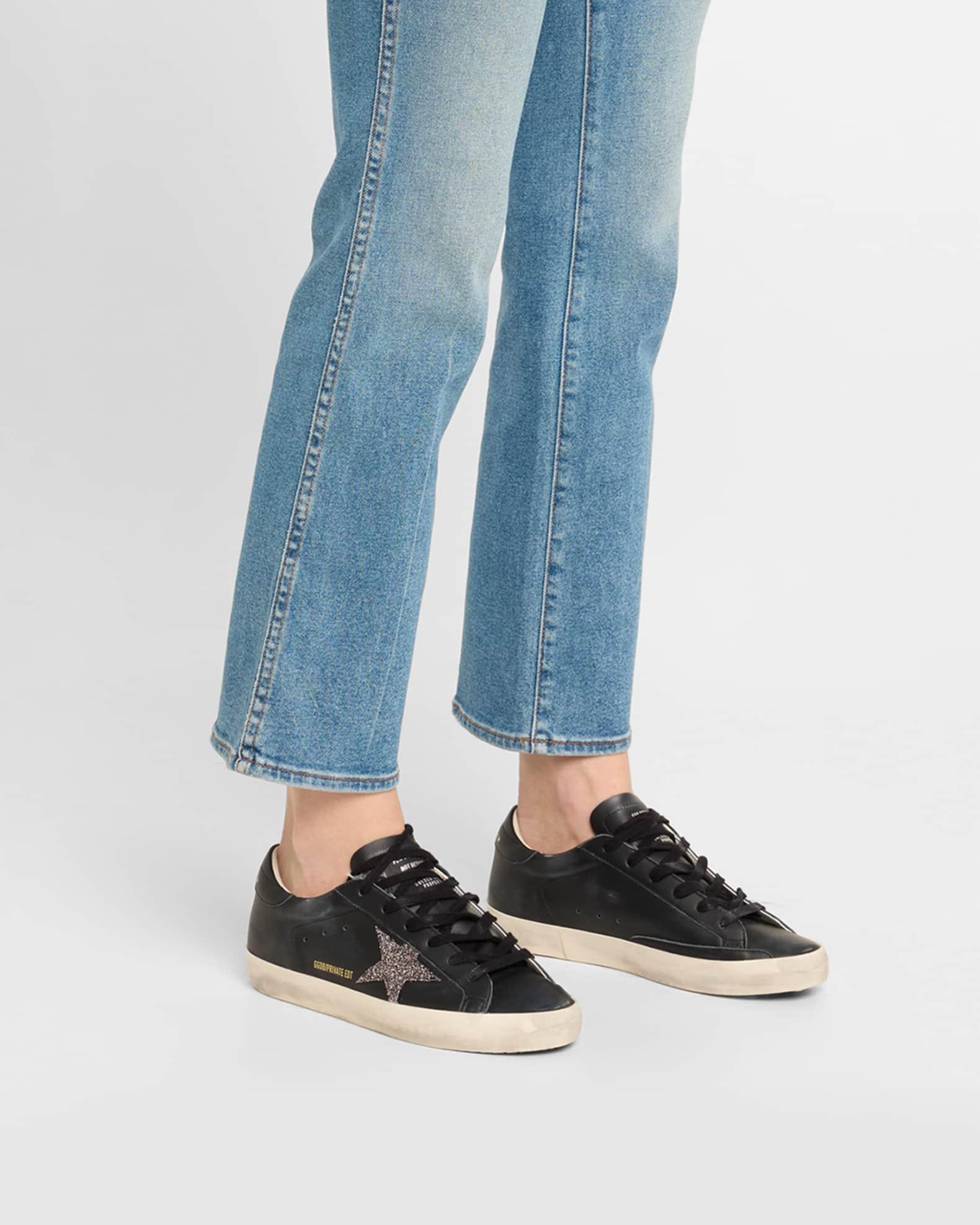 Superstar Swarovski Leather Low-Top Sneakers Product Image