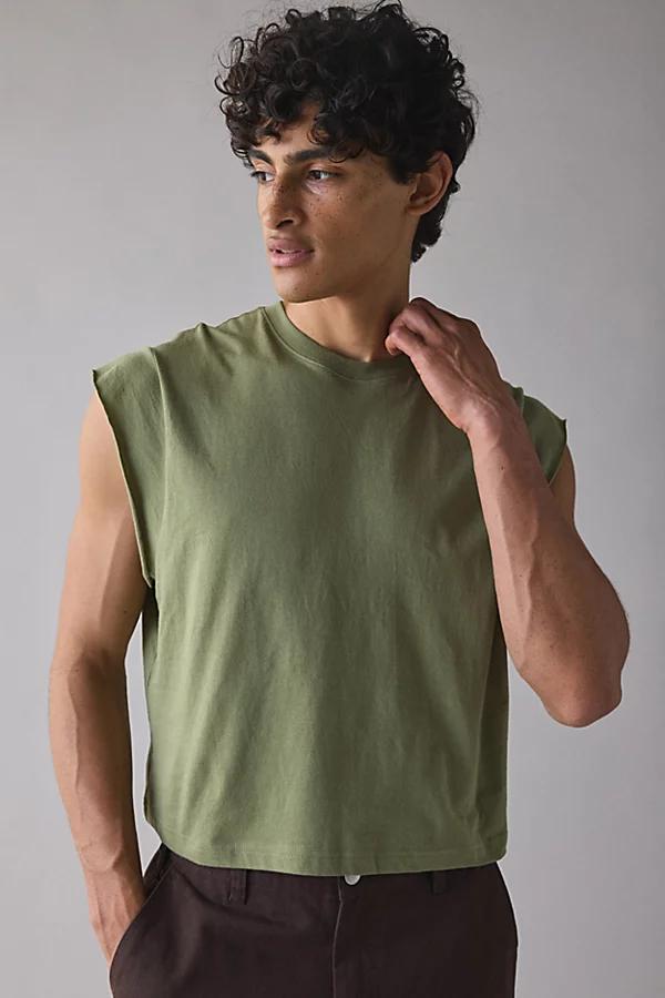 BDG Grayson Solid Cutoff Muscle Tank Top Mens at Urban Outfitters Product Image