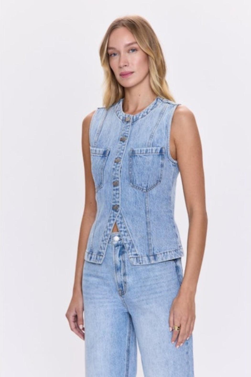 Gia Denim Vest - Gaze Product Image