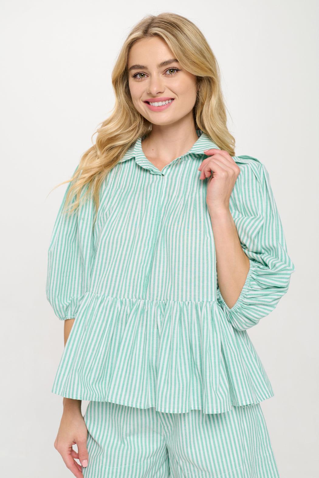 Mediterranean Stripe Top Product Image