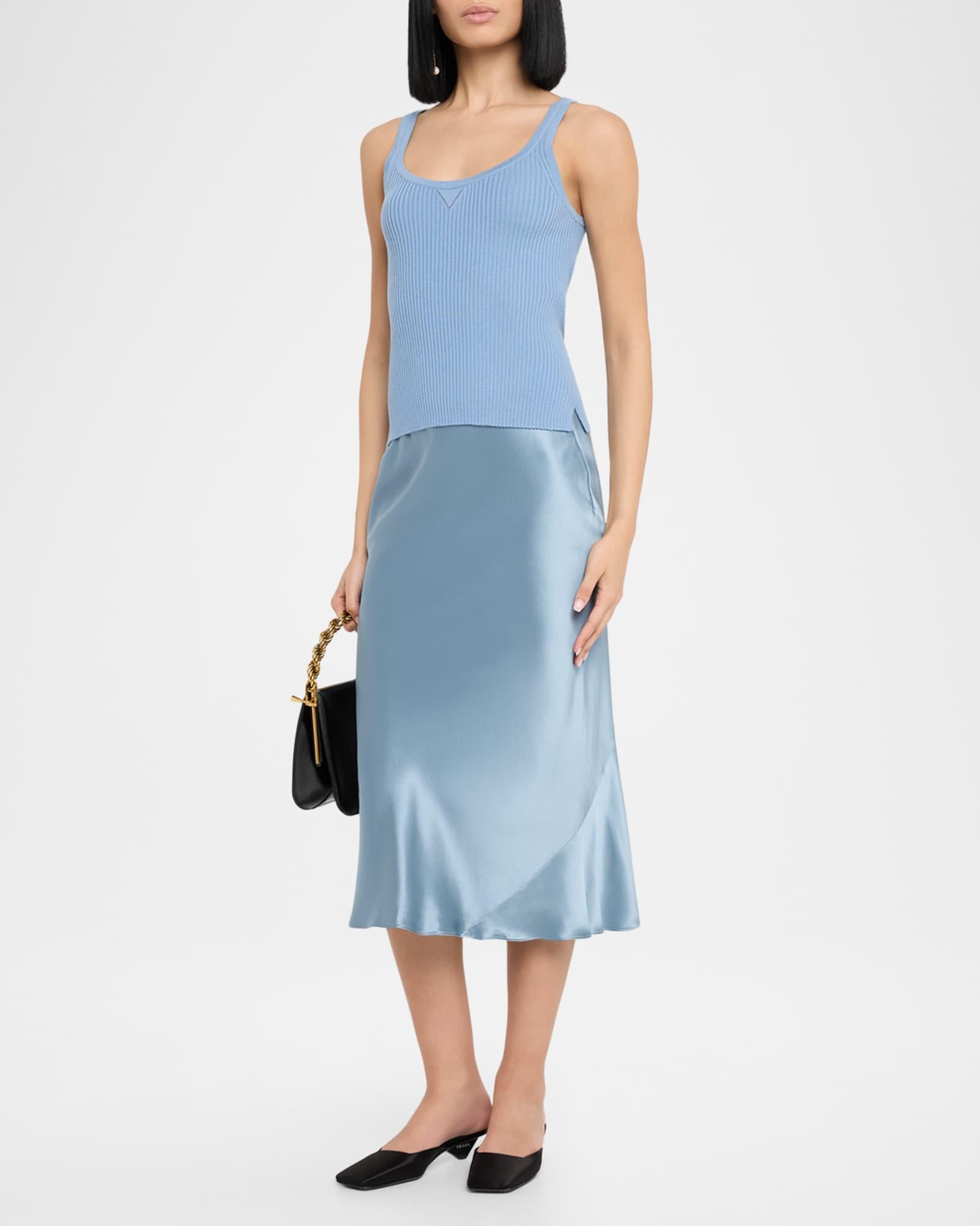 Embellished Merino Ribbed Scoop-Neck Top Product Image