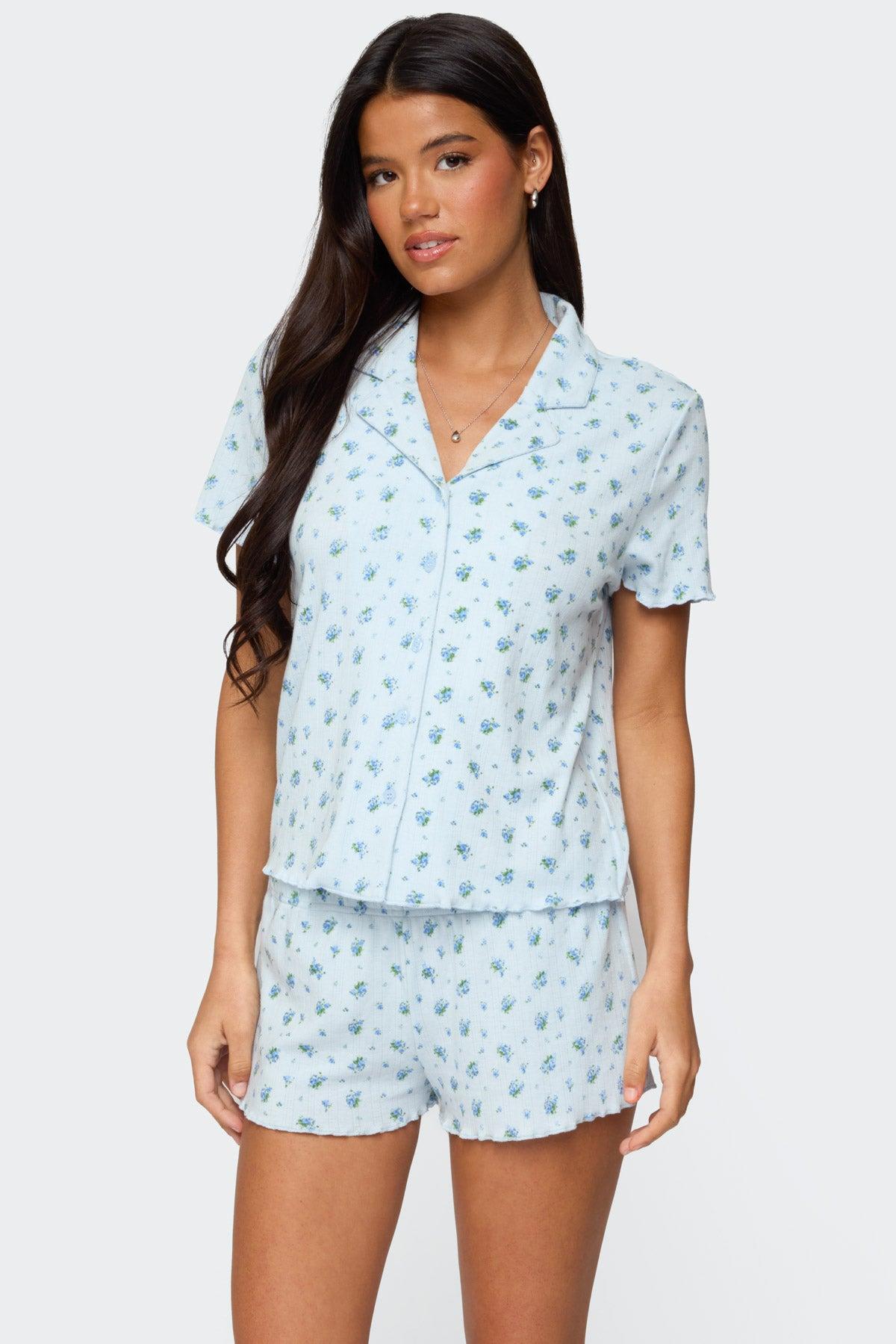 Camden Floral Pointelle Shorts Product Image