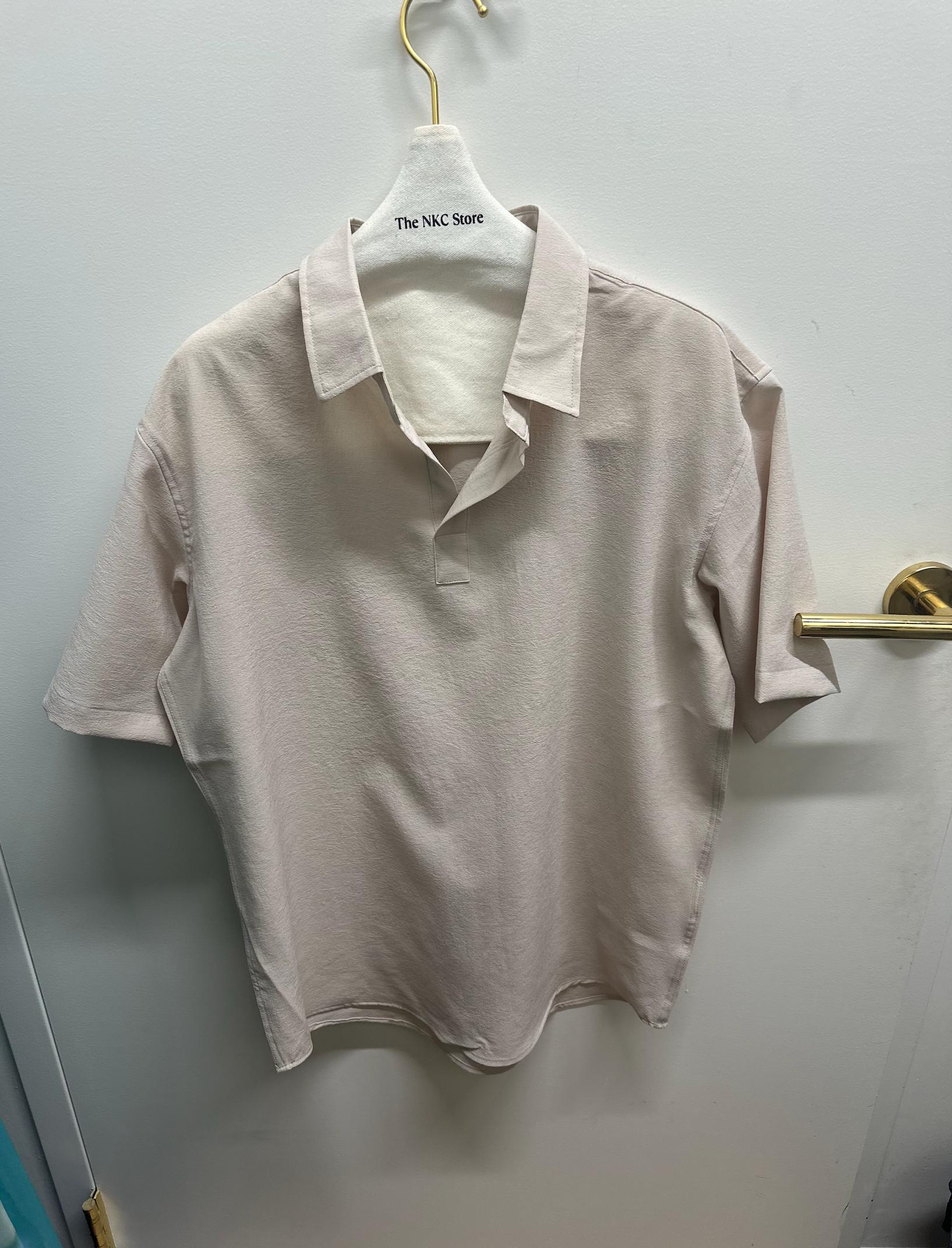 Performance Wrinkle Free Short Sleeve in Cream Product Image