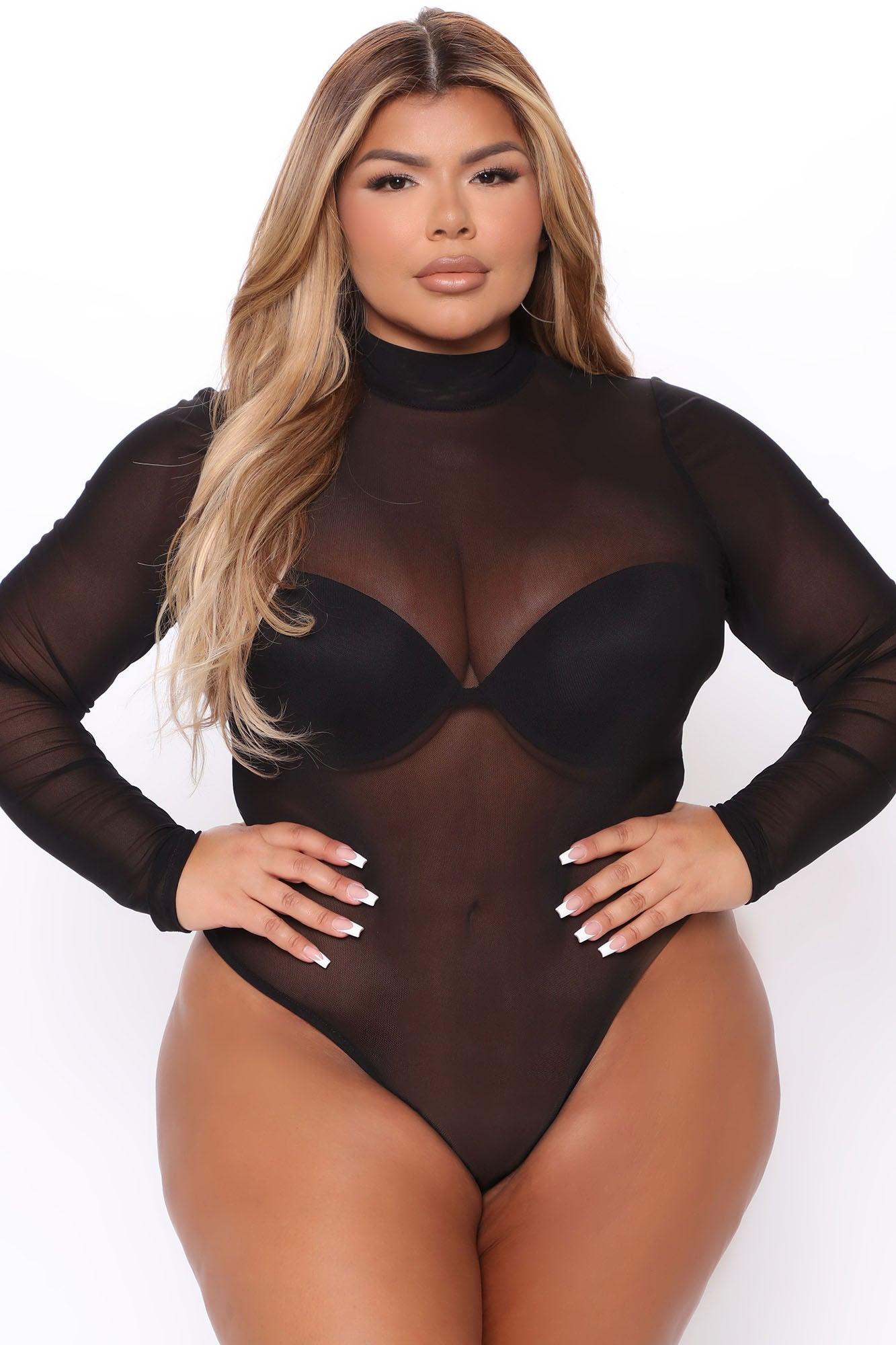 Marley Mesh Bodysuit - Black Product Image