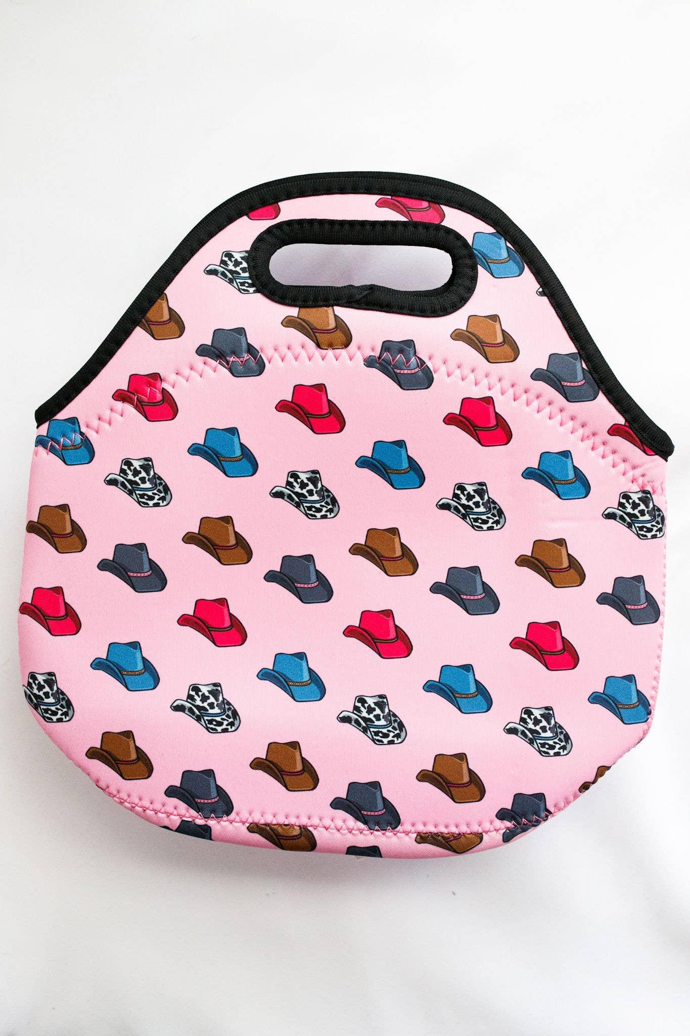 Pink Cowboy Hat Lunch Tote Product Image