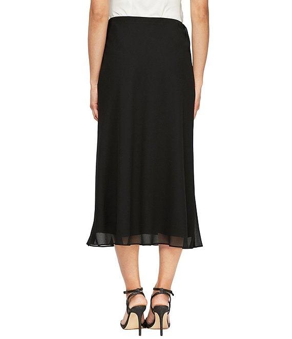 Alex Evenings Georgette A-line Midi Skirt Product Image