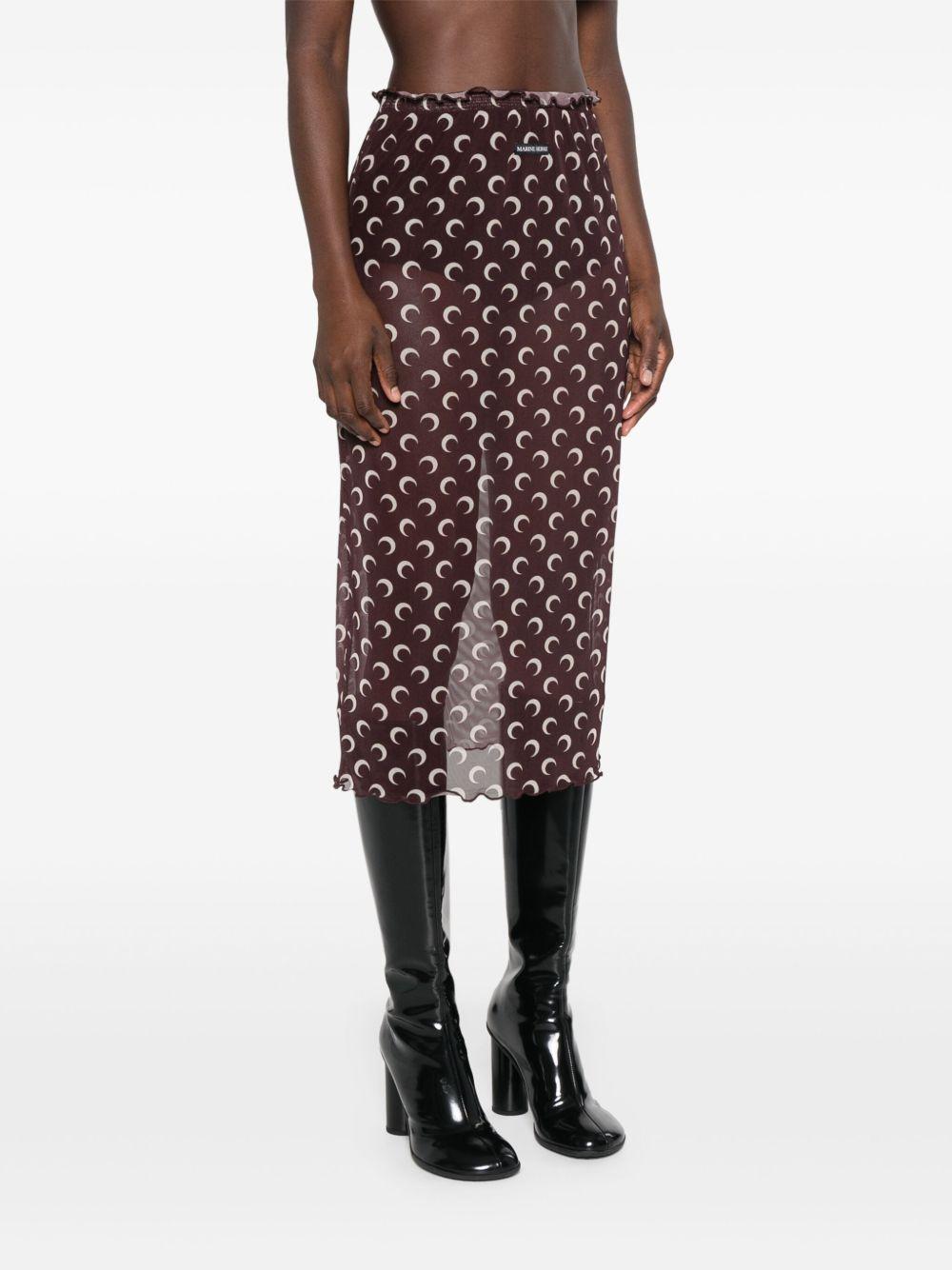 Crescent Moon midi skirt Product Image