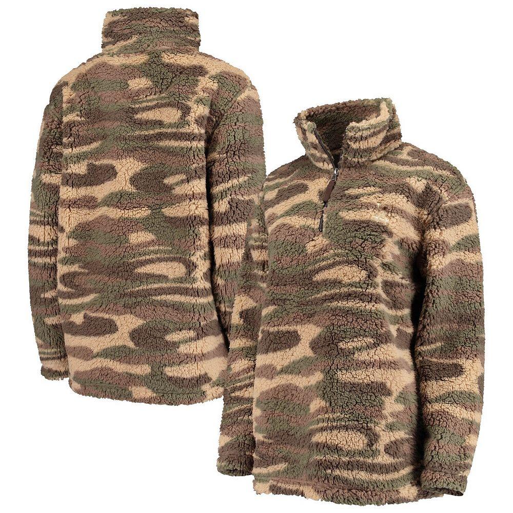 Women's G-III 4Her by Carl Banks Camo Los Angeles Dodgers Sherpa Quarter-Zip Jacket,  Product Image