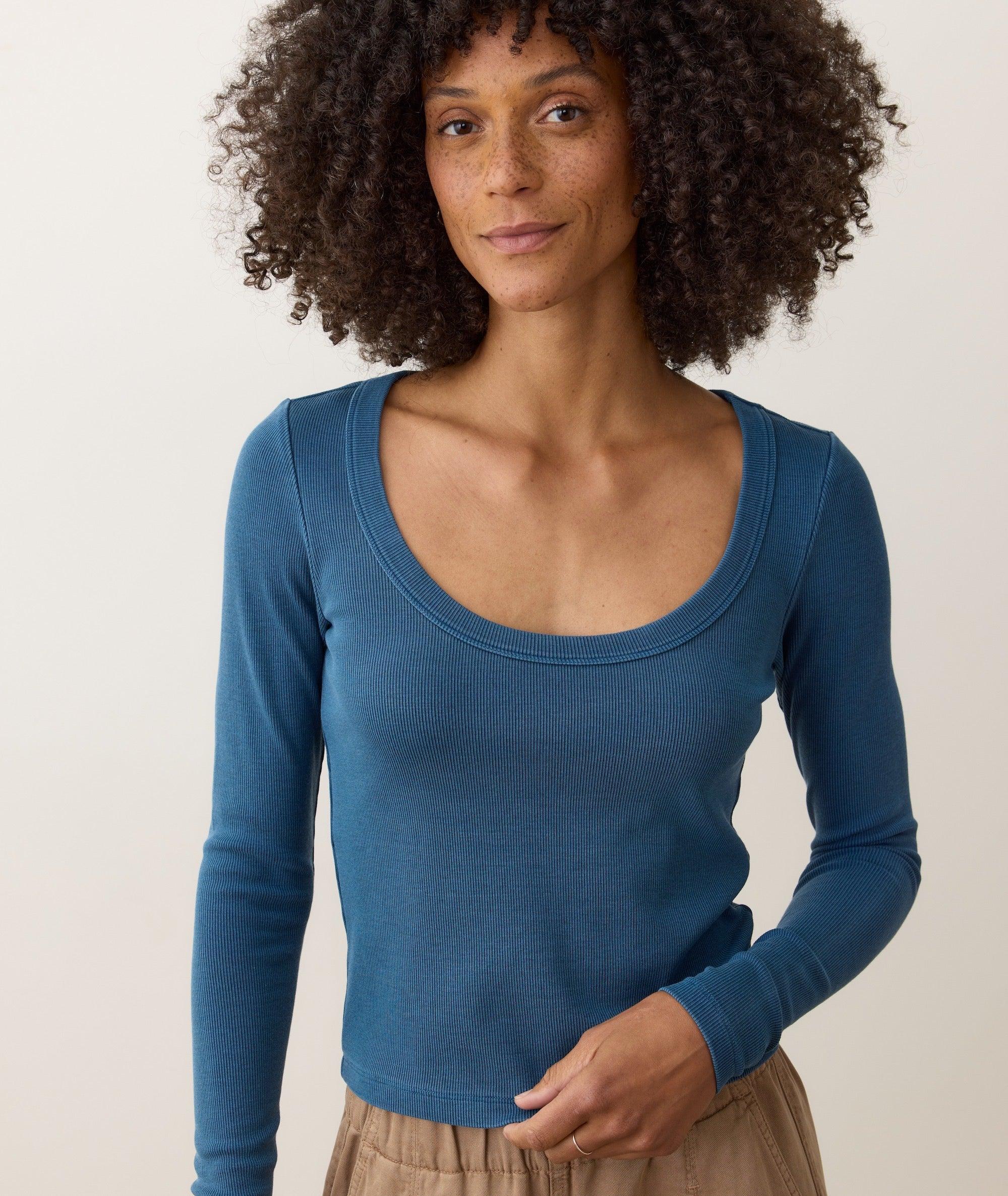 Lexi Rib Sun-In Longsleeve Scoop Tee Product Image
