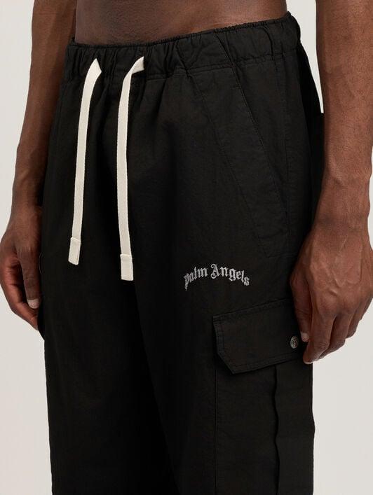 Curved Logo Loose Cargo Pants Product Image