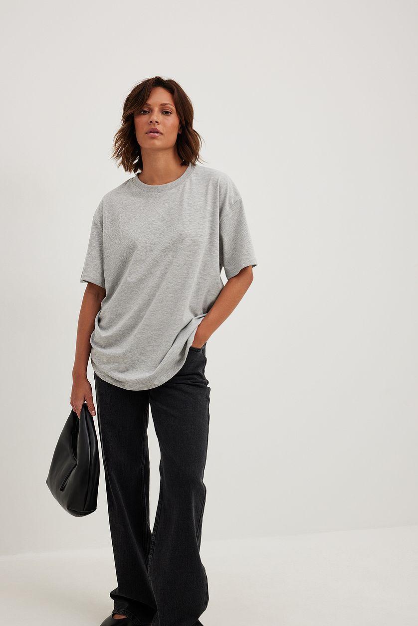 Round Neck Oversized Tee Product Image