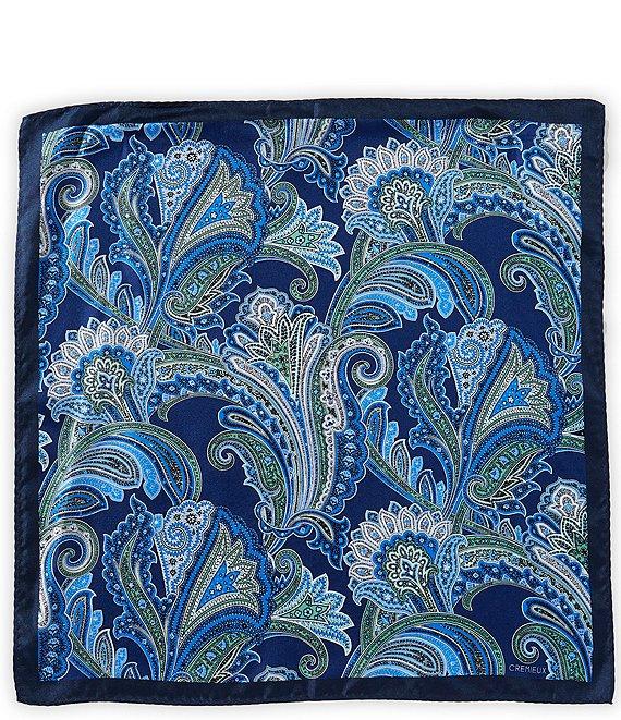 Cremieux Paisley 4 Square Silk Pocket Square Product Image