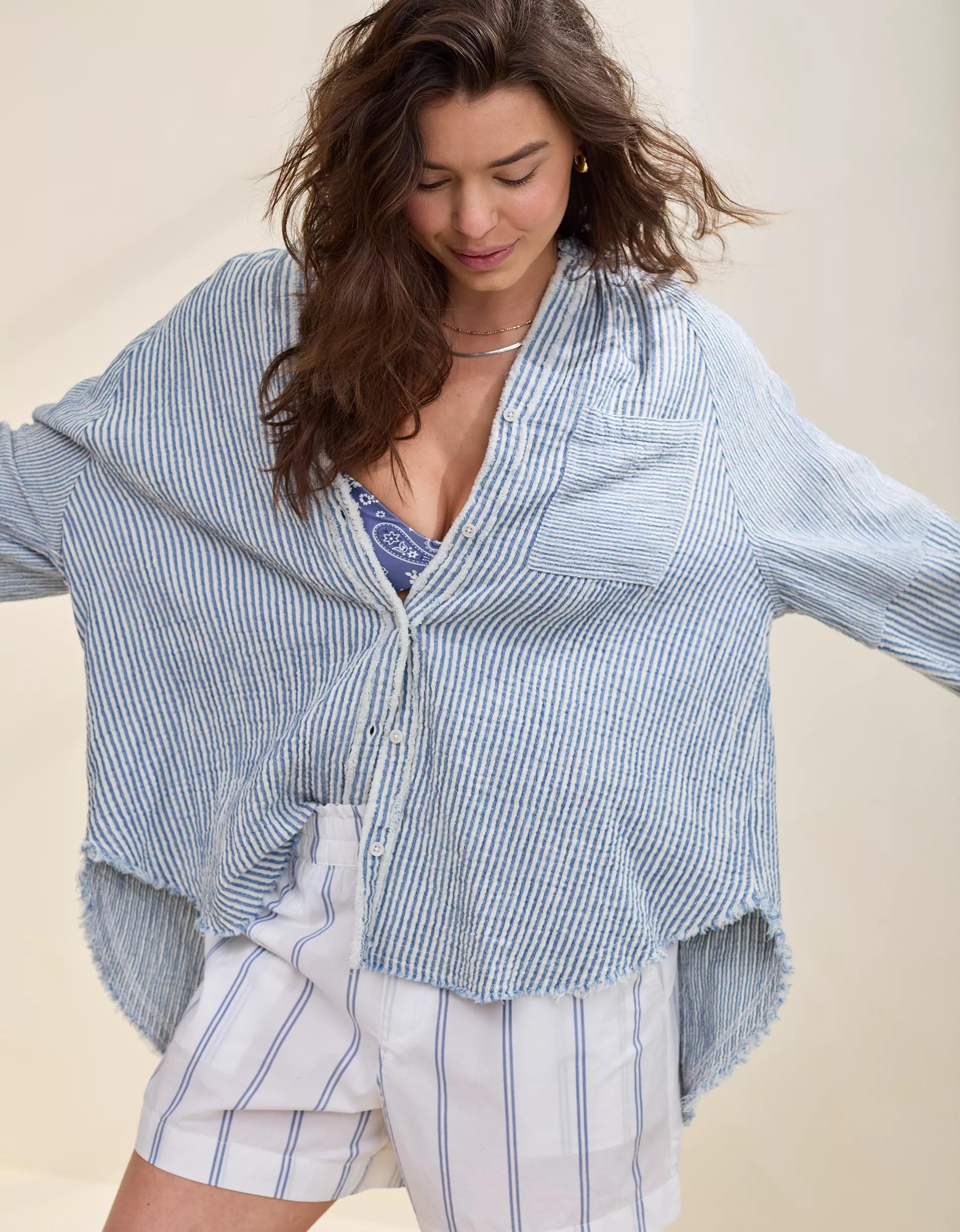 Aerie Daybreak Coverup Shirt Product Image
