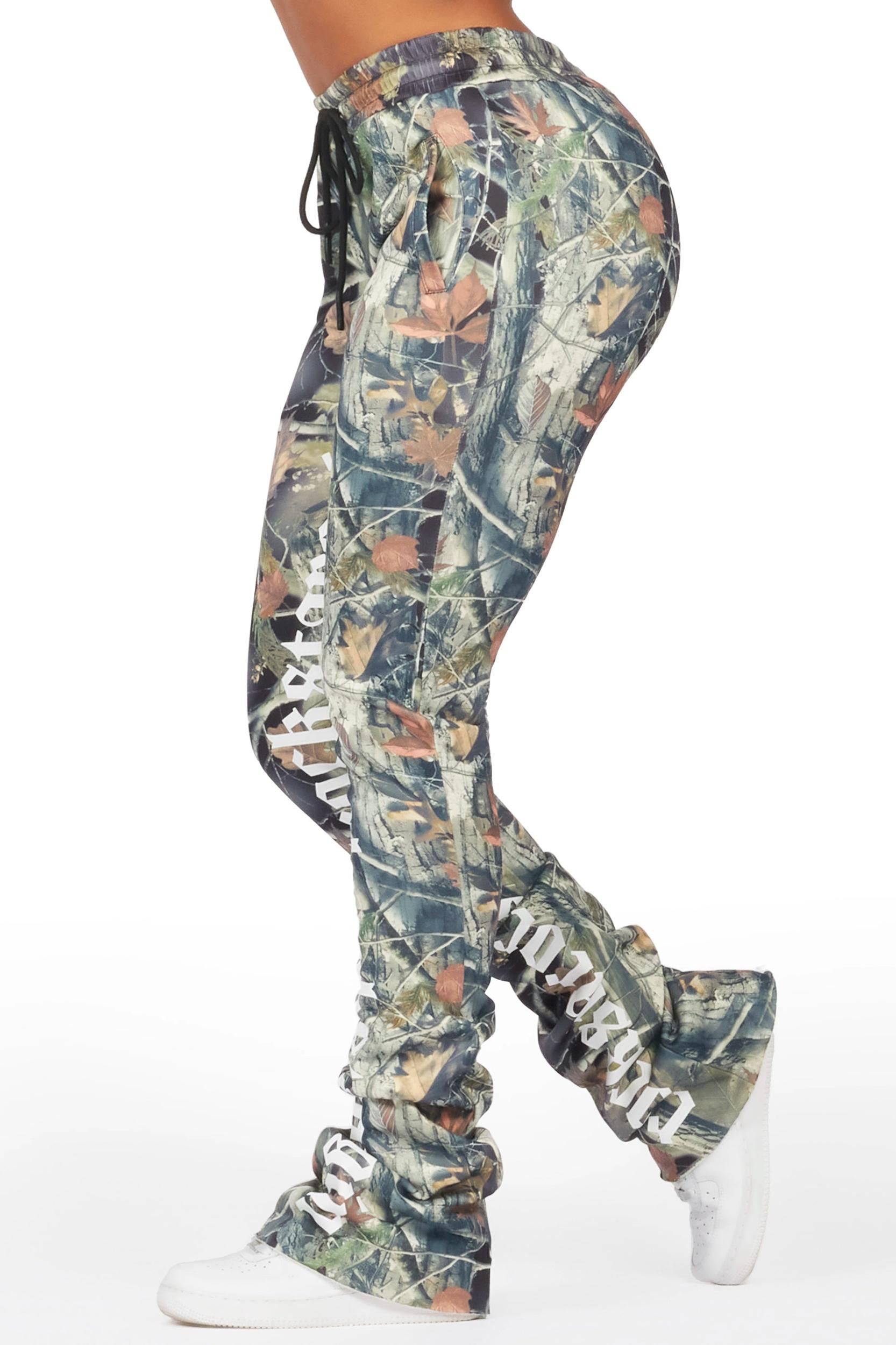 Blakely Black Tree Camo Super Stacked Pant Female Product Image