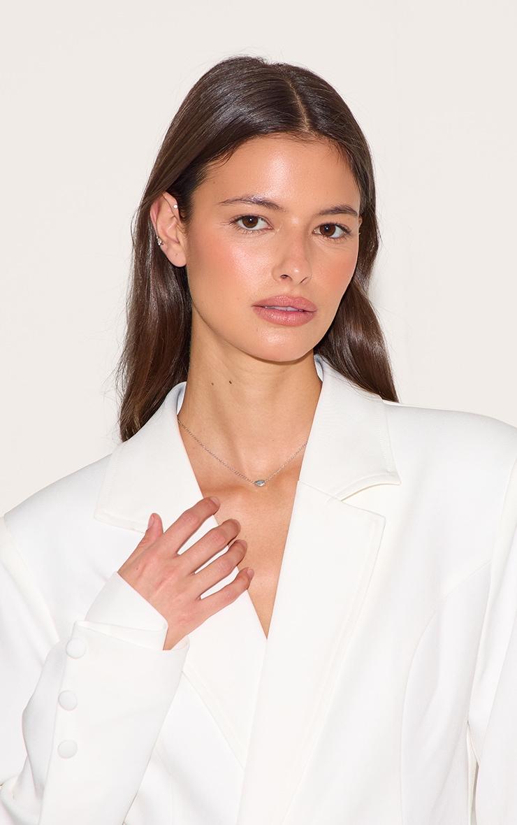 Silver Pendant Detail Necklace Product Image