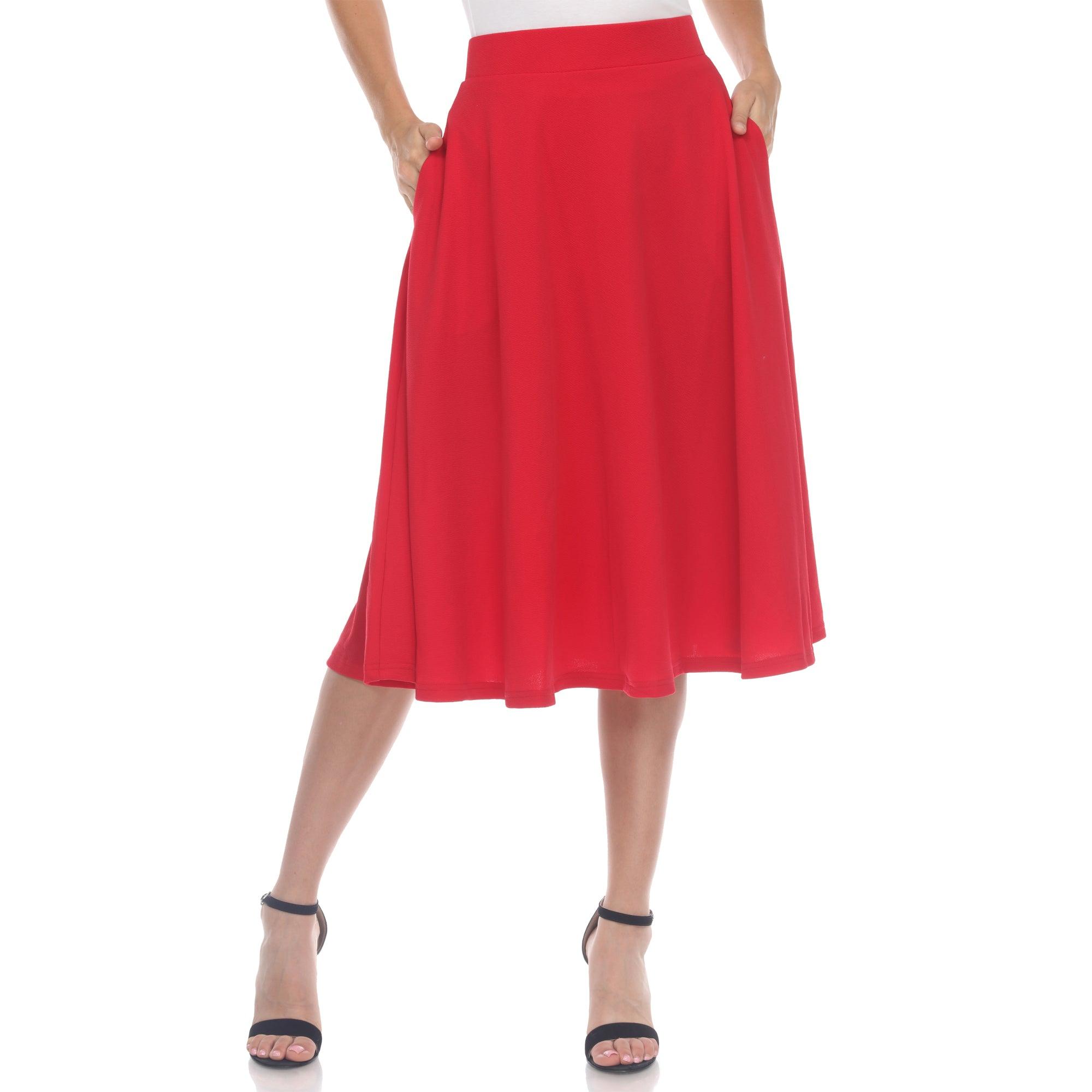 Tasmin Flare Midi Skirts Product Image