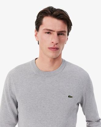 Monochrome Crew Neck Cotton Sweater Product Image