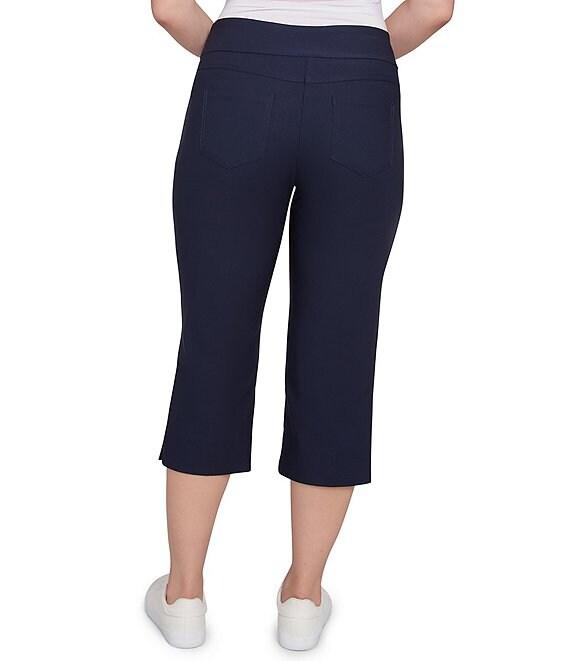 Ruby Rd. Petite Size Stretch Straight Leg Pull-On Capri Pants Product Image