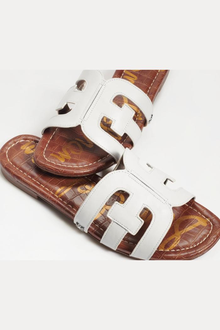 Bay Leather Double E Logo Slide Sandal Product Image