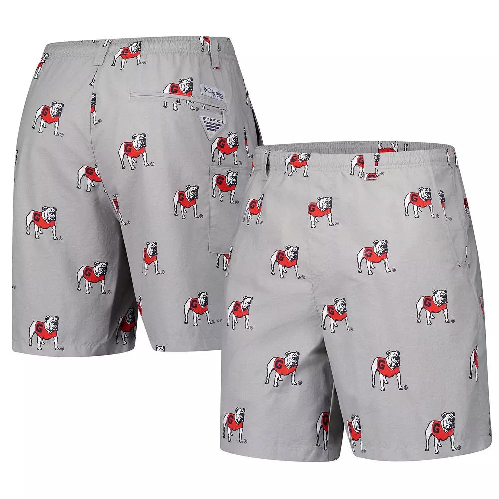Men's Columbia Gray Georgia Bulldogs Backcast III Printed Short, Size: XL, Grey Product Image