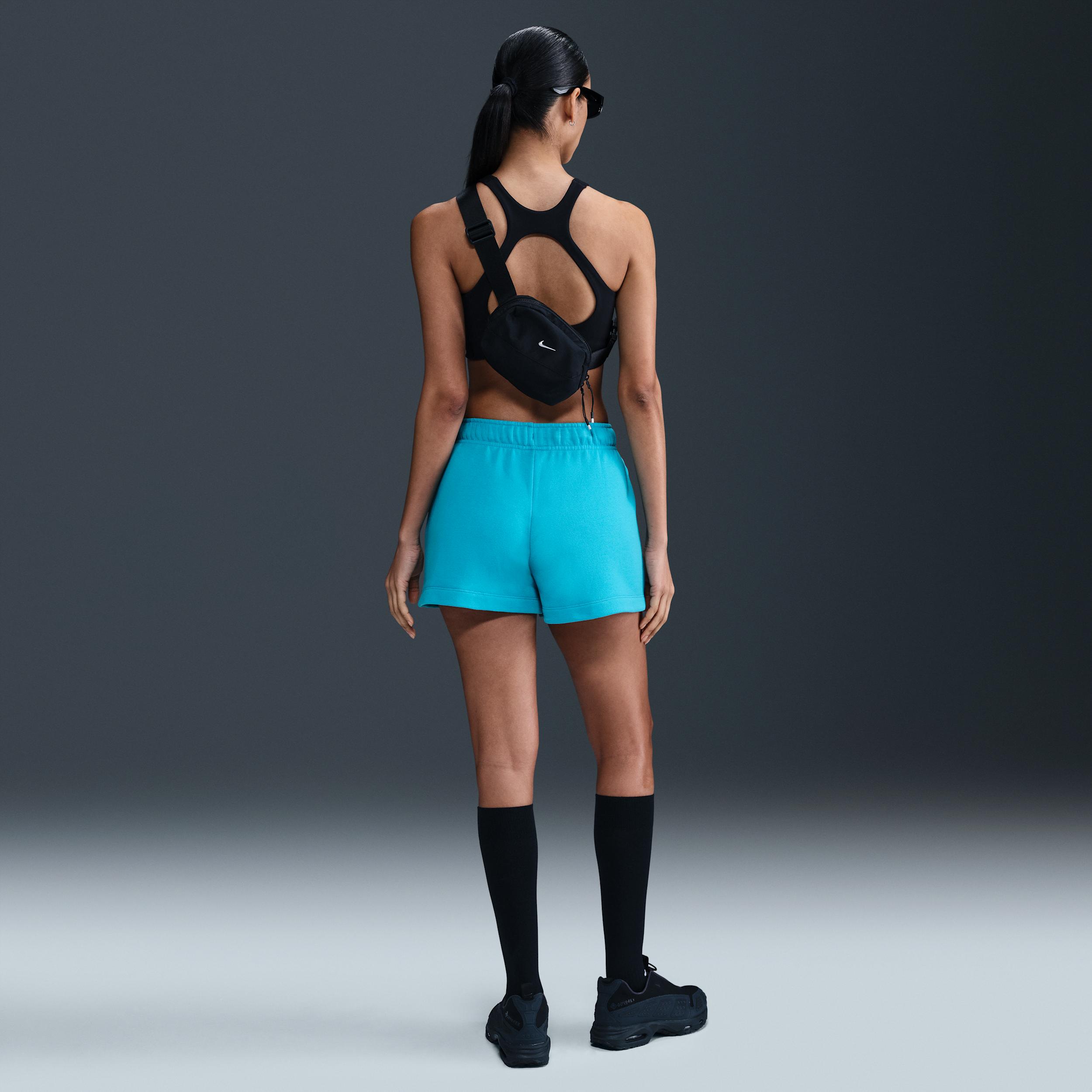 Womens Nike Sportswear Club Fleece Mid-Rise Shorts | DQ5802-345 Product Image