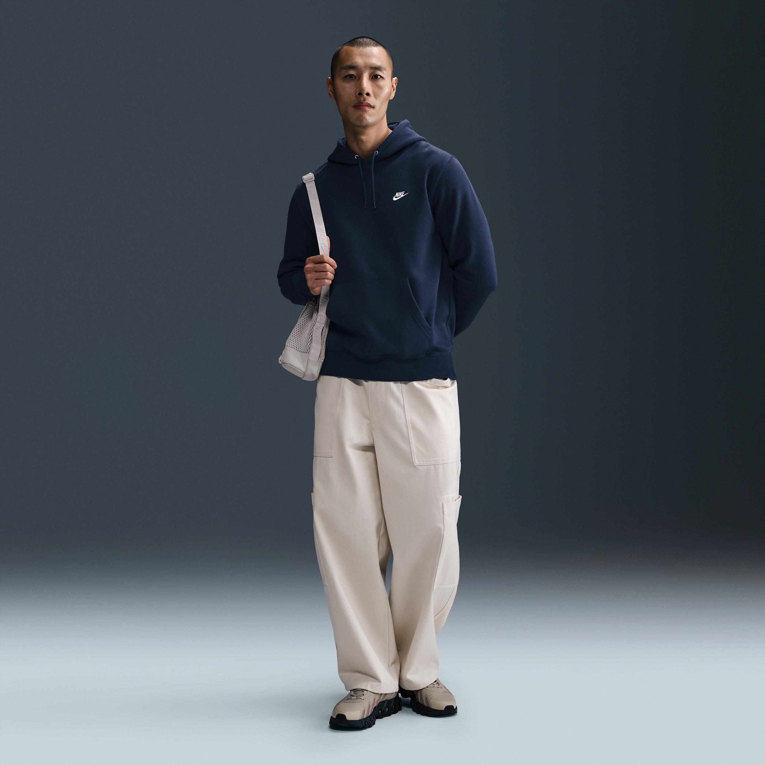 Nike Mens Club Pullover Fleece Hoodie | FN3859-451 Product Image