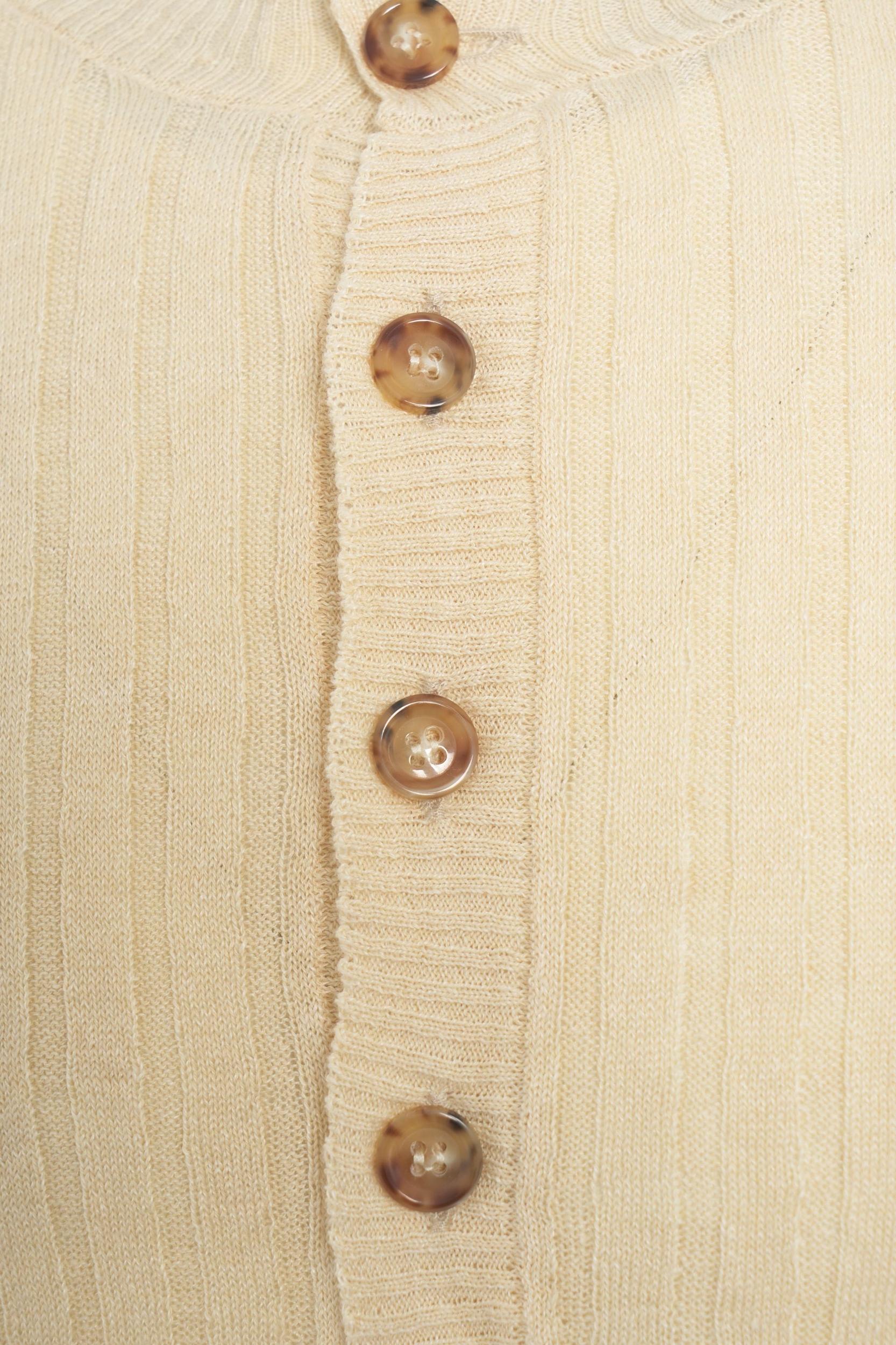 Linen blend short sleeve sweater Product Image