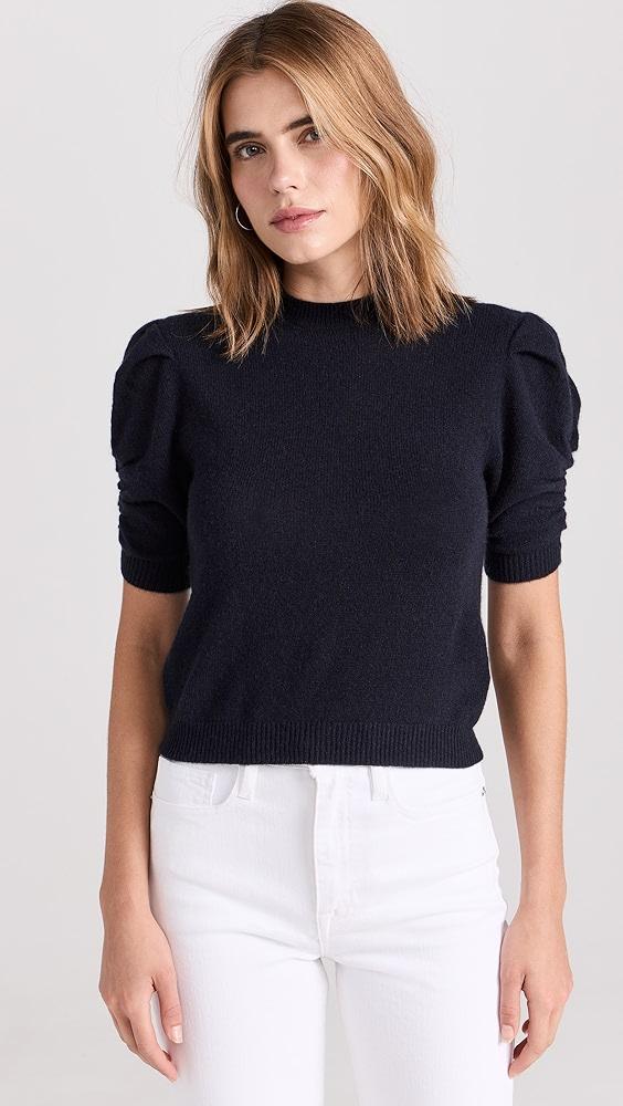 FRAME Ruched Cashmere Sleeve Sweater | Shopbop Product Image