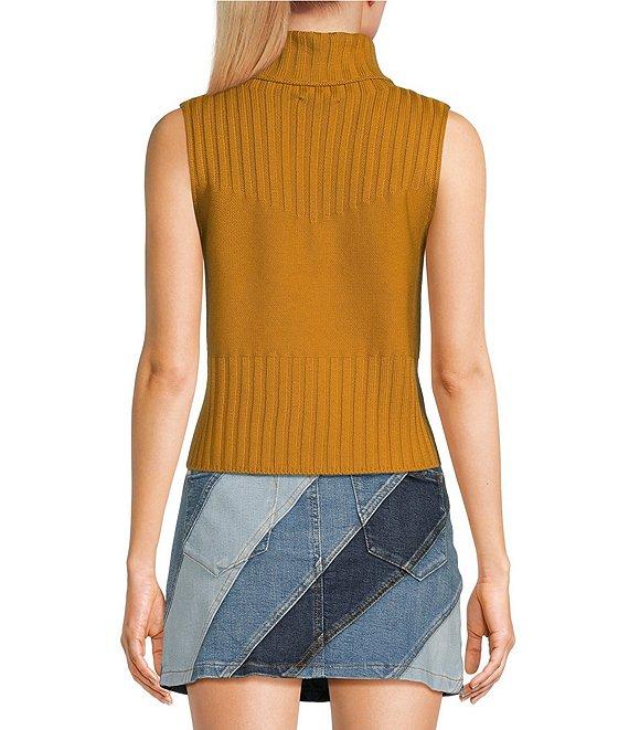 Chelsea & Violet Rosie Turtleneck Sleeveless Wool Blend Sweater Tank Product Image